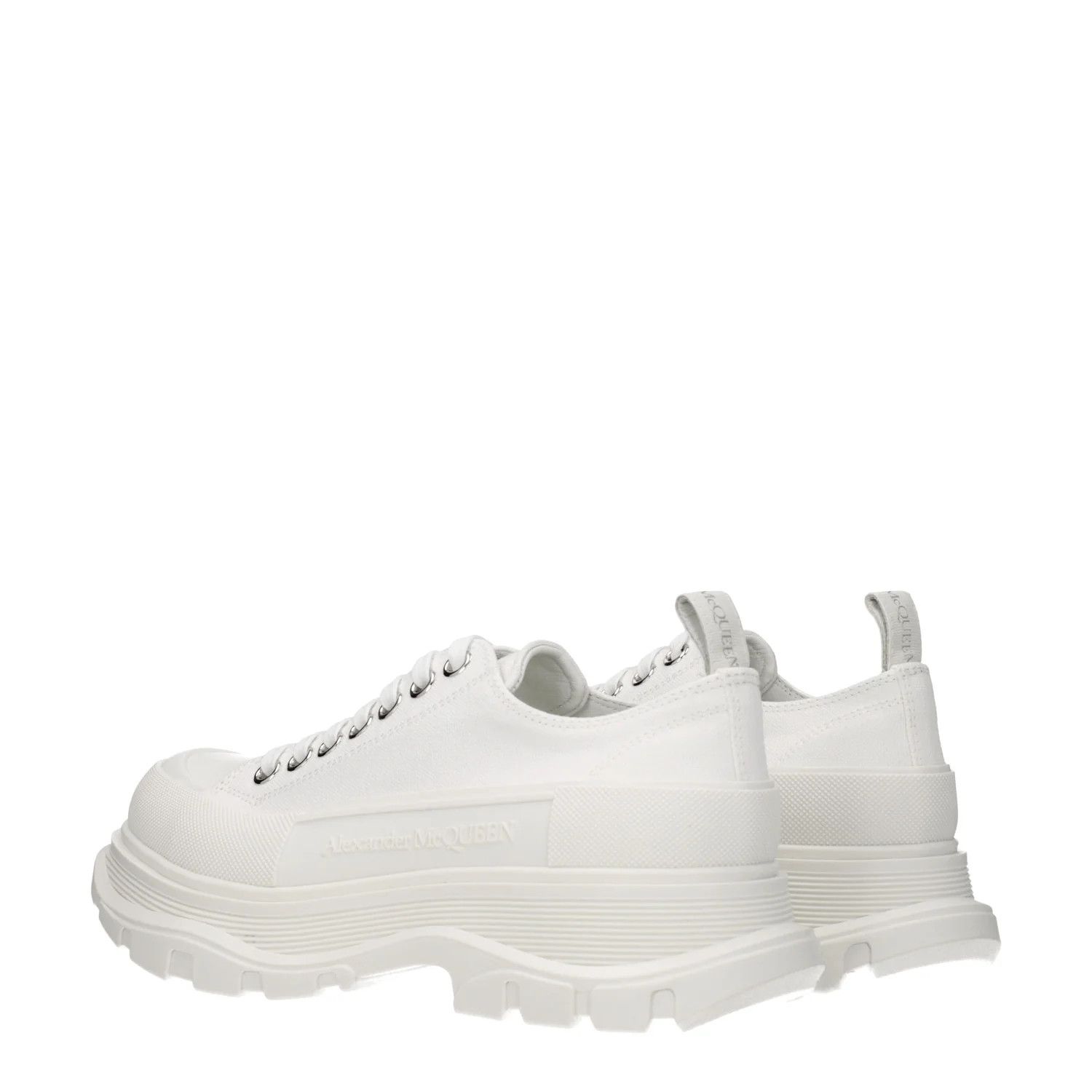 Alexander McQueen ob1o1e0225 Fabric Low-Top Sneakers in White Size US 10.5 / EU 43-44 - 4 Thumbnail