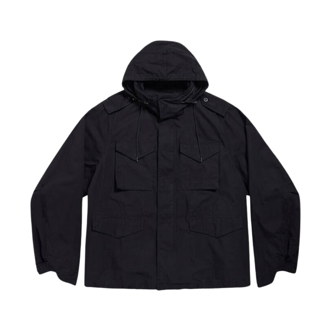 Balenciaga o1bcso1str1125 Military Parka in Black Size US XL / EU 56 / 4 - 1 Thumbnail