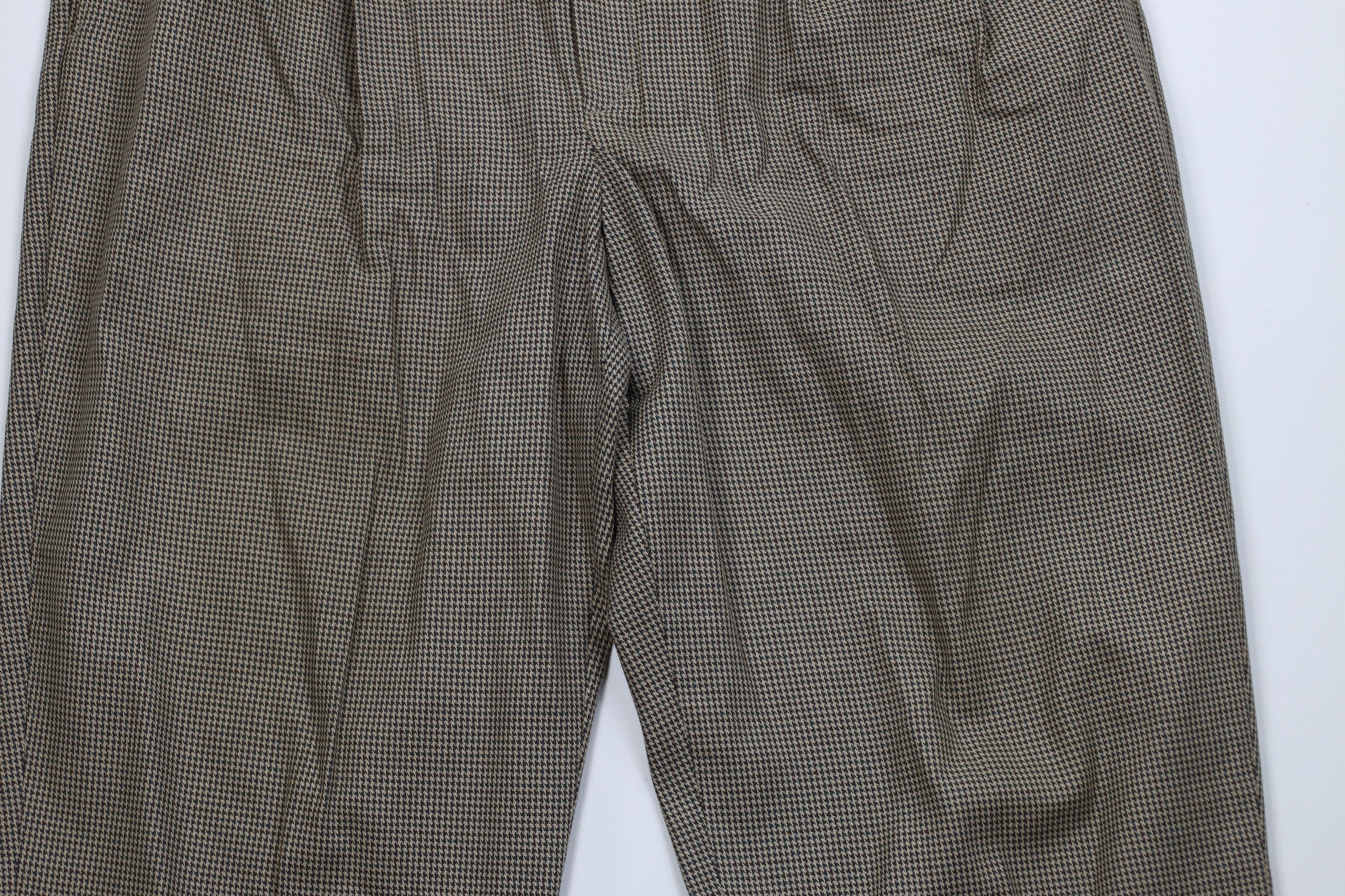 Eddie Bauer Vintage 90s Eddie Bauer Houndstooth Wide Leg Chino Pants Size US 40 / EU 56 - 3 Thumbnail