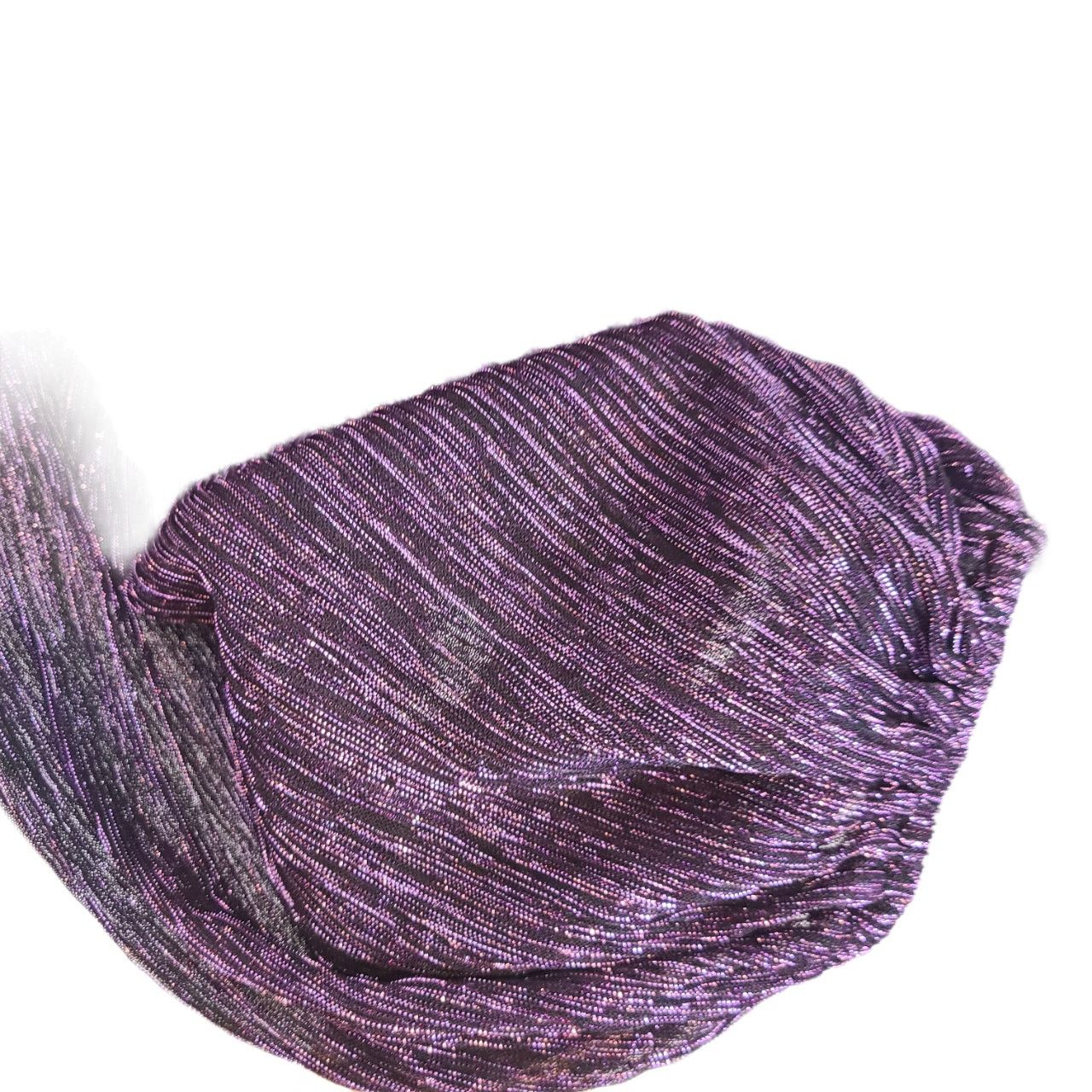 Express Express Y2K Babydoll Top Deep V Purple Metallic Whimsigoth Size L / US 10 / IT 46 - 4 Thumbnail