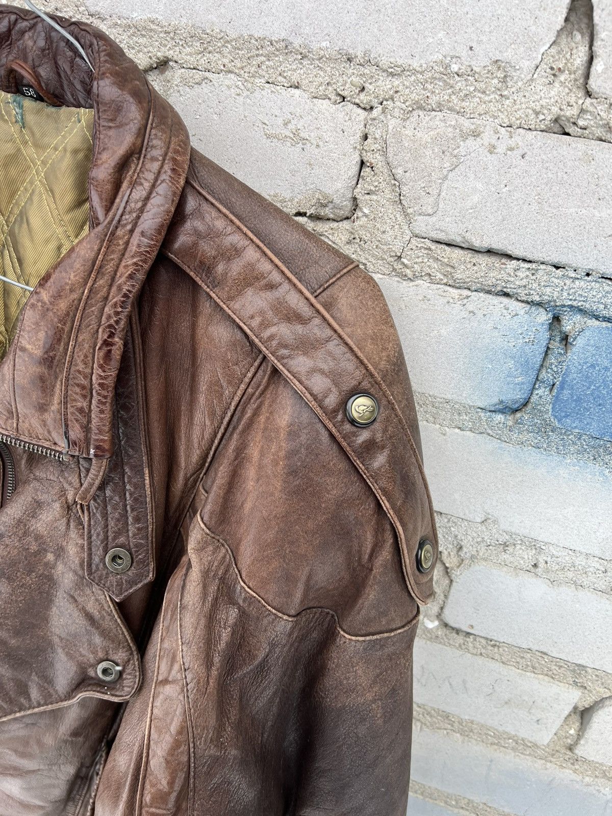 Other The Genuine Leather Trapper Jacket Heavy Vintage 90's Brown Size US XL / EU 56 / 4 - 5 Thumbnail