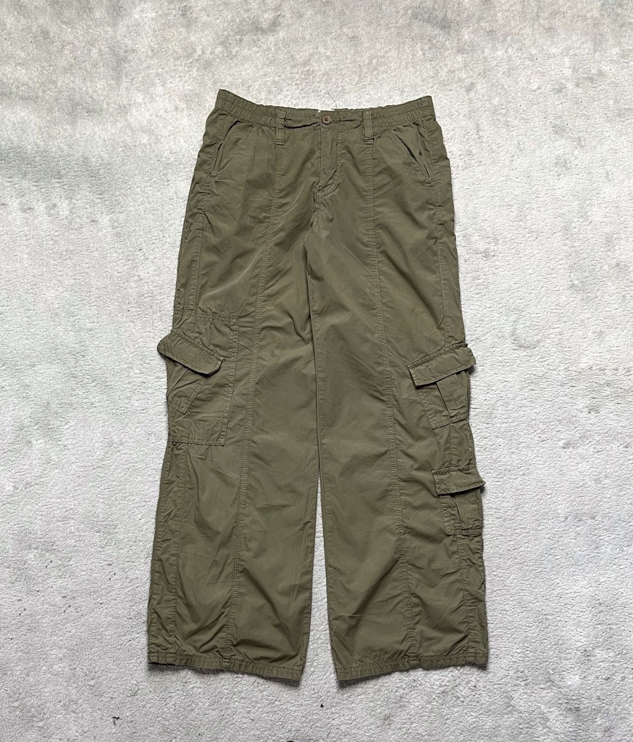 Vintage Vintage Khaki Green Cargo Pants Straight Urban Outfitters Size 32" / US 10 / IT 46 - 1 Thumbnail