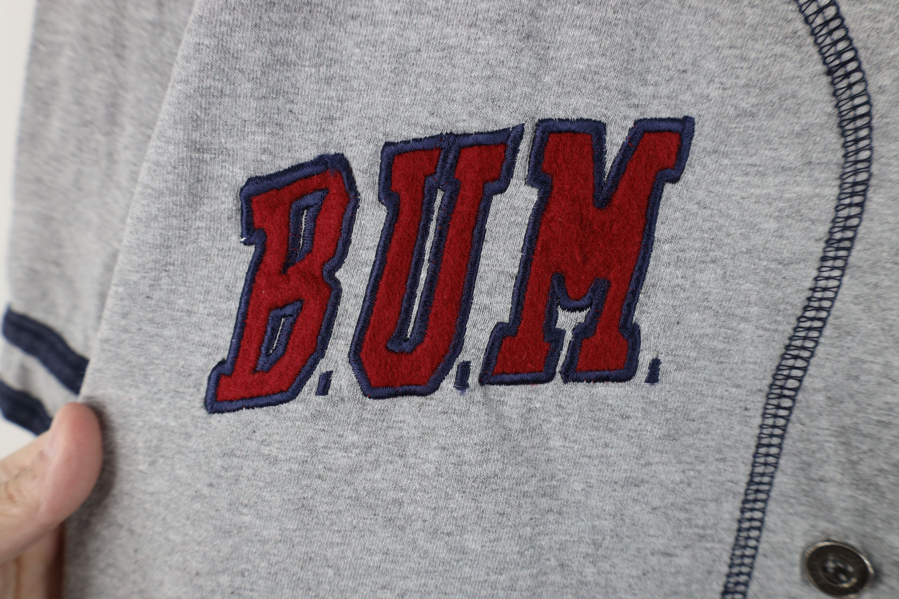 Vintage Vintage 90s Bum Equipment Spell Out Baseball Jersey Gray Size XL / US 12-14 / IT 48-50 - 4 Thumbnail