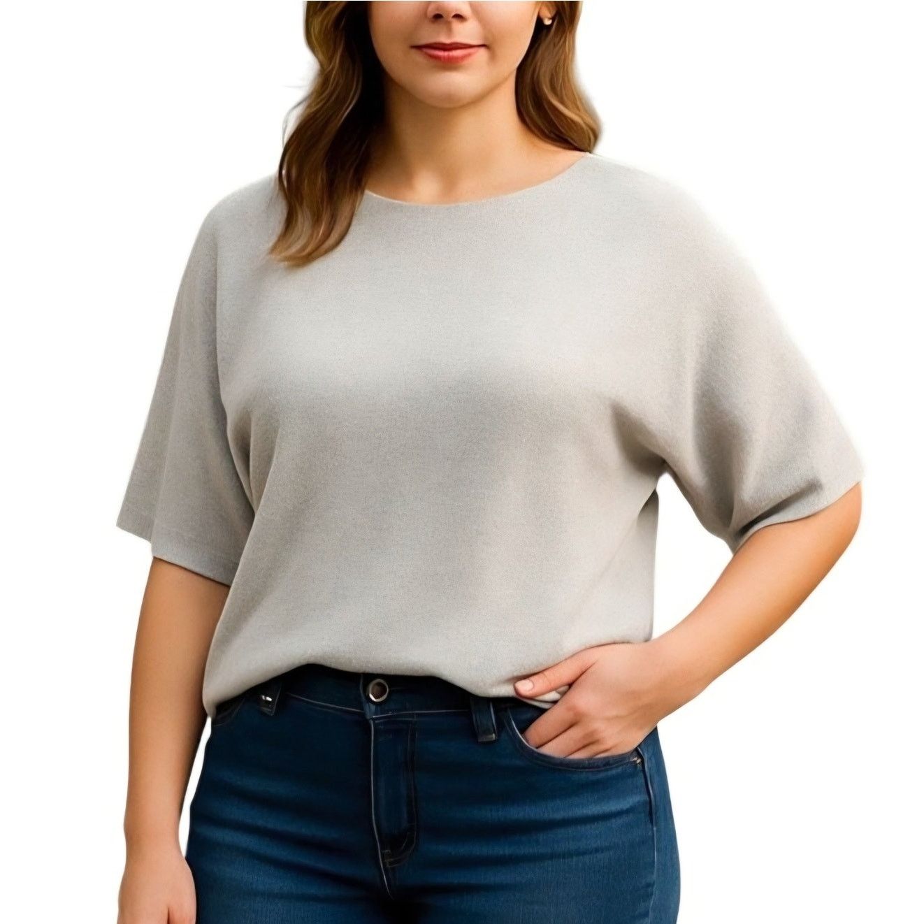 Tommy Bahama Tommy Bahama Bonita Dolman Sleeve Grey Knit Top - XL Size XL / US 12-14 / IT 48-50 - 6 Thumbnail