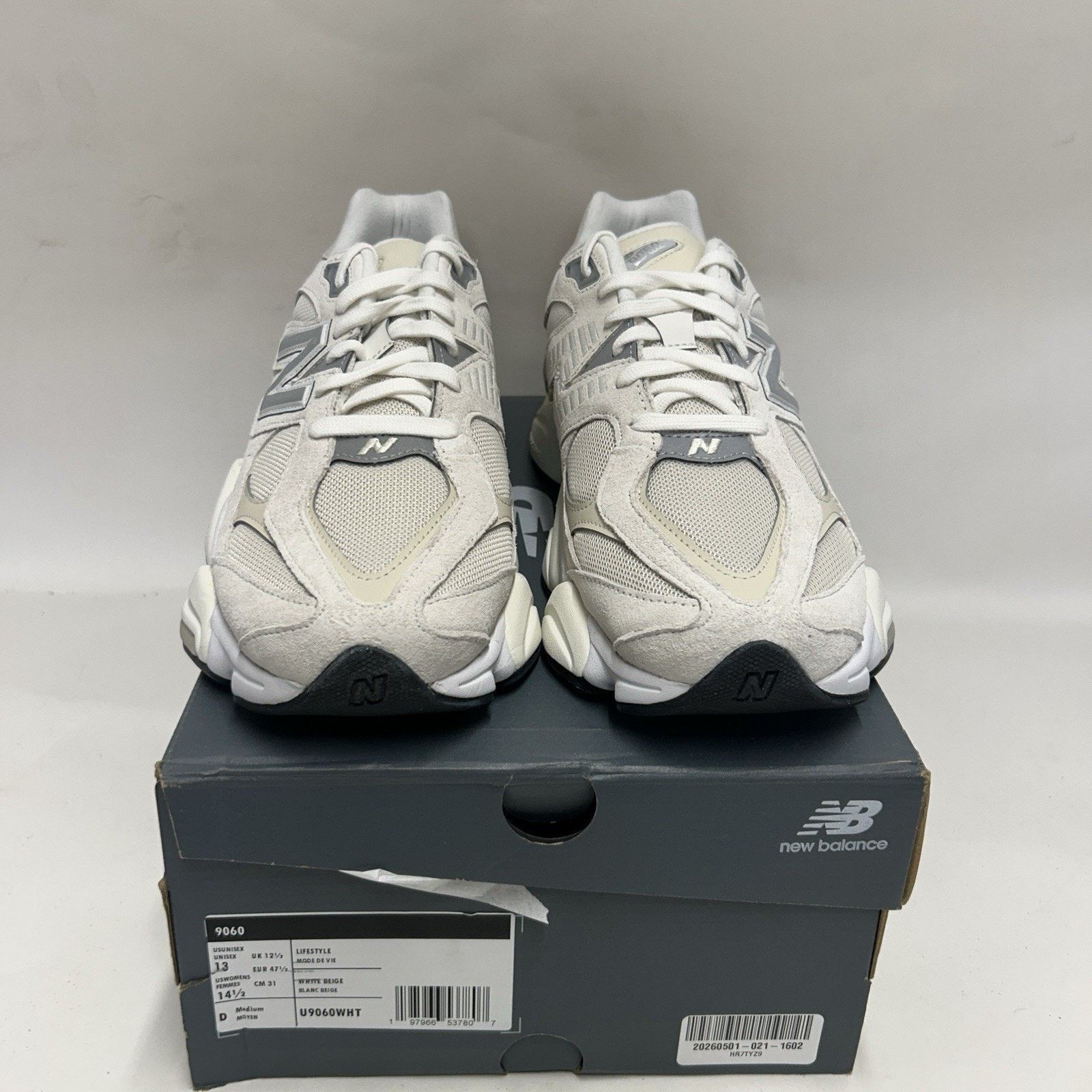 New Balance New Balance 9060 “Sea Salt Moonbeam” U9060WHT Size US 13 / EU 46 - 2 Thumbnail