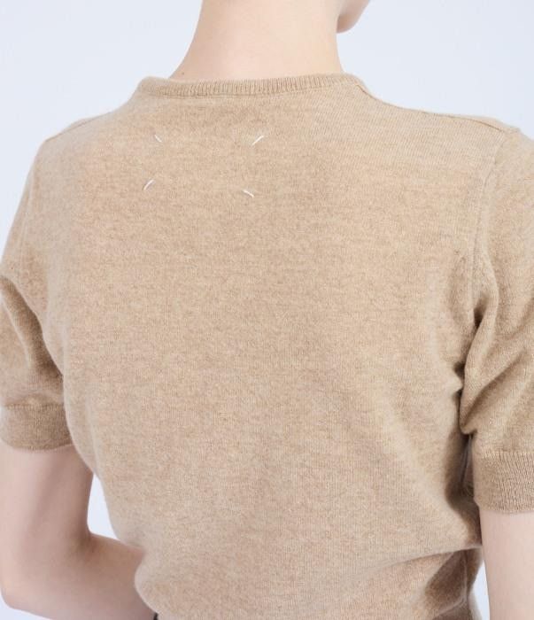 Maison Margiela o1bcso1str0526 Crewneck Knit Top in Beige Size XS / US 0-2 / IT 36-38 - 4 Thumbnail