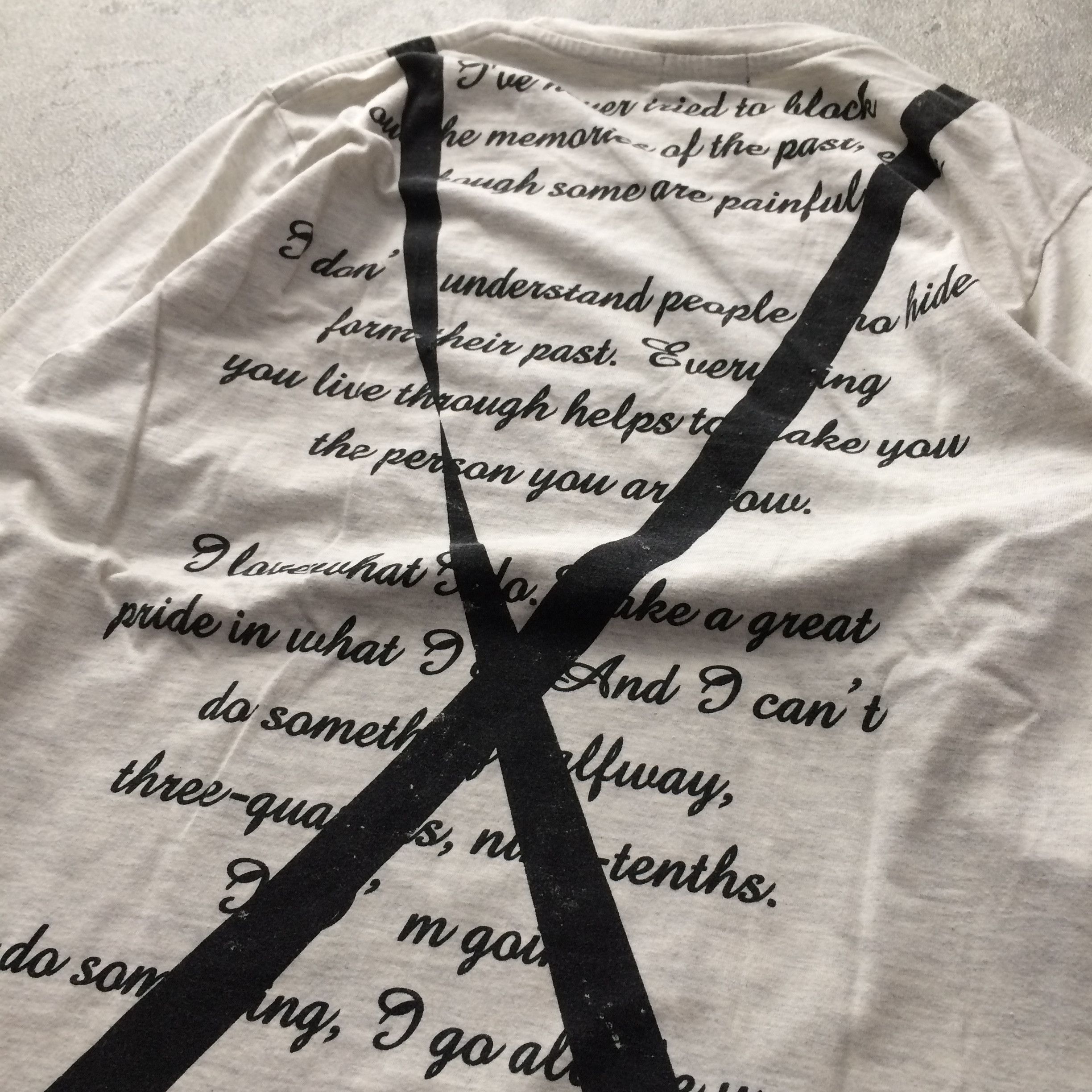 Japanese Brand Y2K T-Graphics Japanese Suspension Poem Size US XL / EU 56 / 4 - 4 Thumbnail