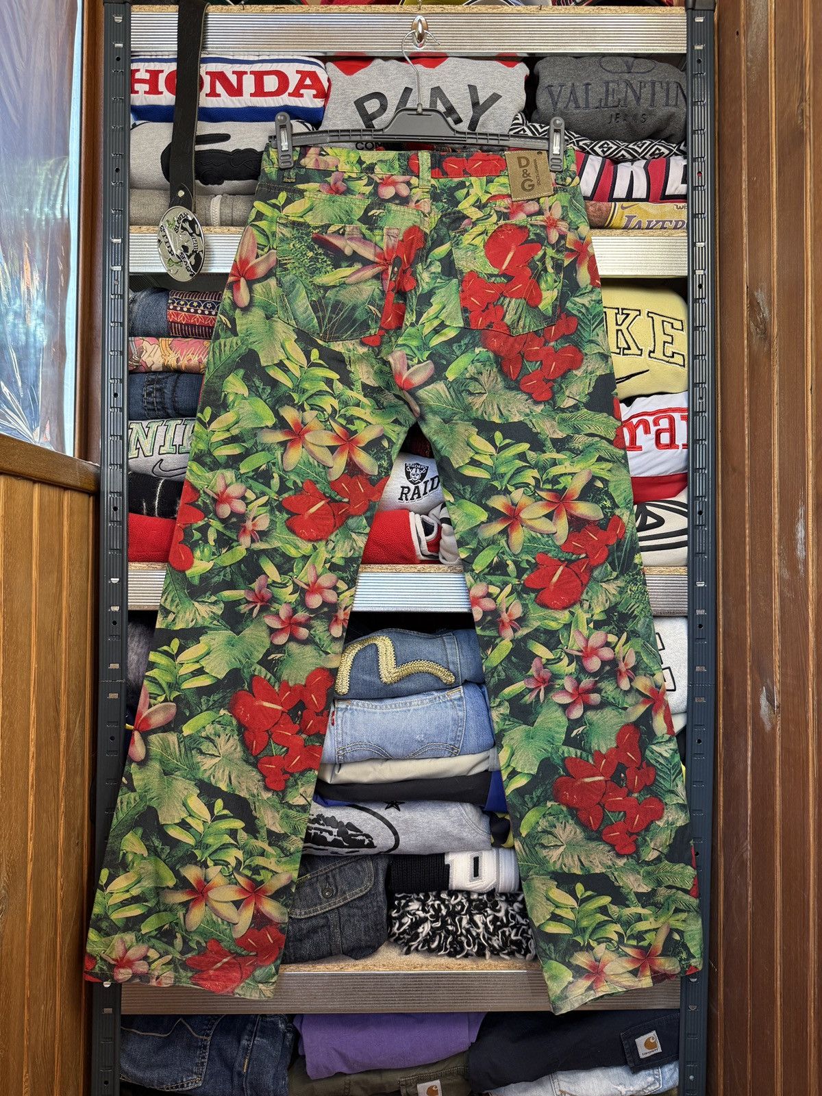 Dolce & Gabbana Vintage Dolce Gabbana Flowers Y2K Cropped Pants Hype Rare Size US 33 - 2 Thumbnail