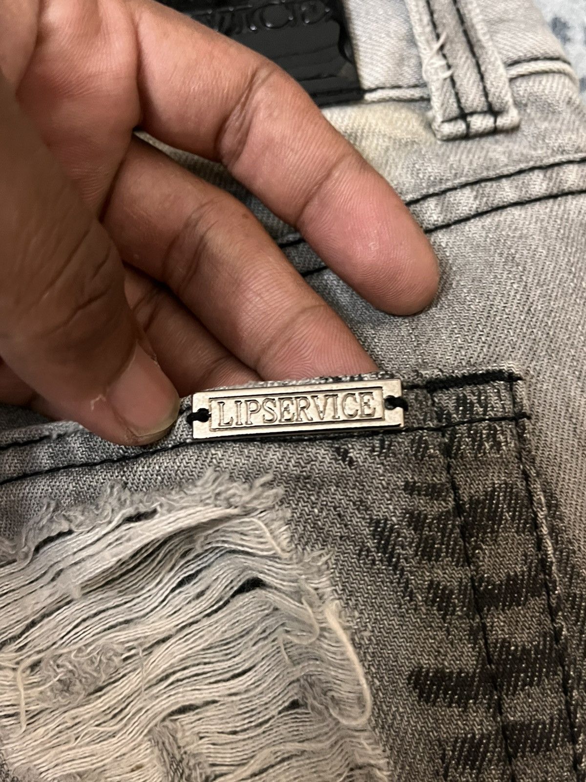 Japanese Brand Japanese Brand Lip Service Distressed Jeans Size US 30 / EU 46 - 13 Thumbnail
