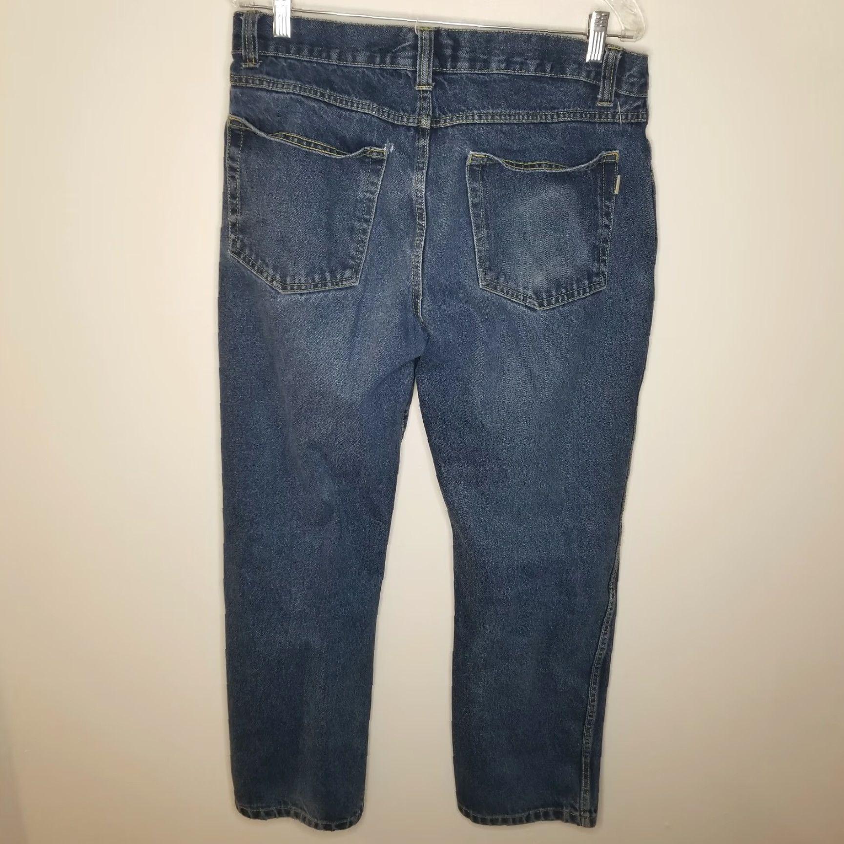 Vintage VINTAGE? No — brand RedHead, jeans, Men, 34x30, Blue Distressed Denim Straight Fit, 30" inseam, Cotton, Regular, Pockets, Classic Theme Size US 34 / EU 50 - 4 Thumbnail