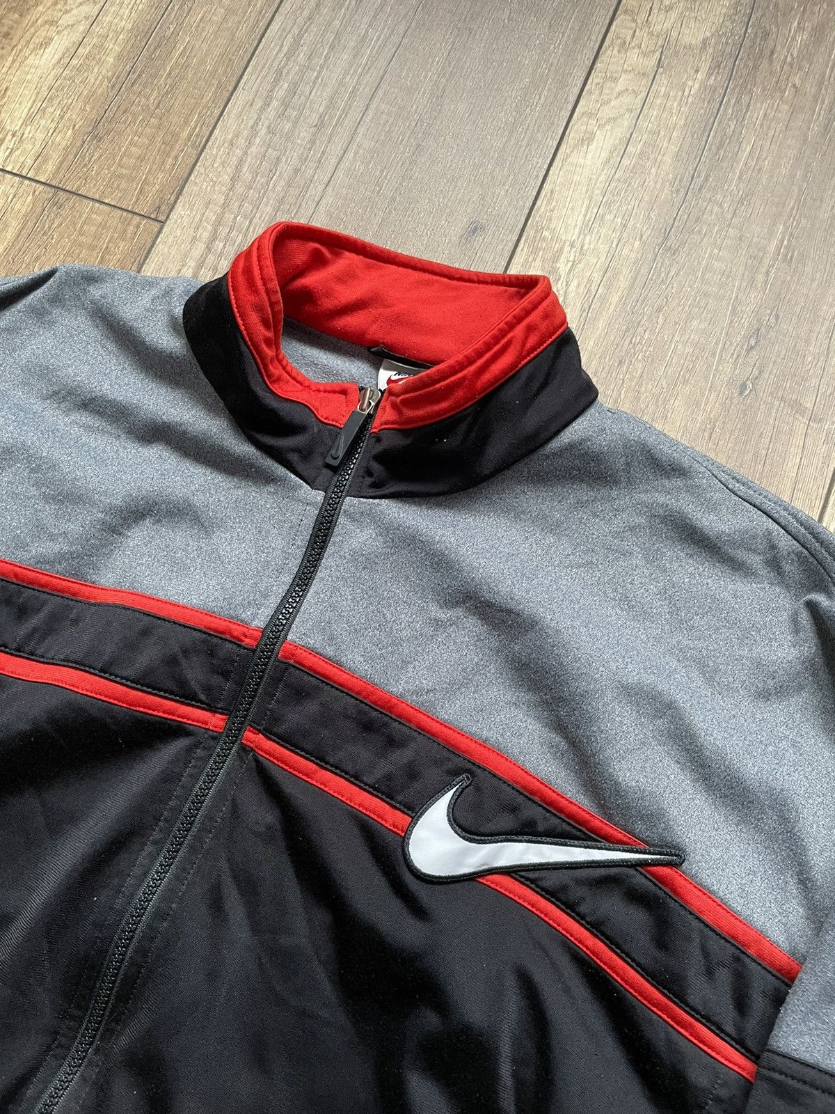 Nike × Vintage Vintage Nike Zip Up Track Top Size US XL / EU 56 / 4 - 2 Thumbnail
