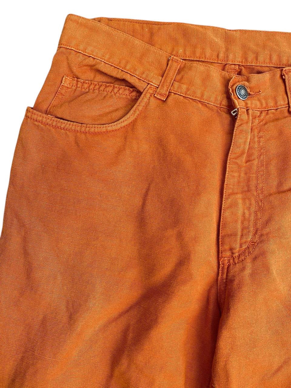 Loro Piana 2000's Lora Piana Faded Orange Denim Pants Size US 30 / EU 46 - 4 Thumbnail