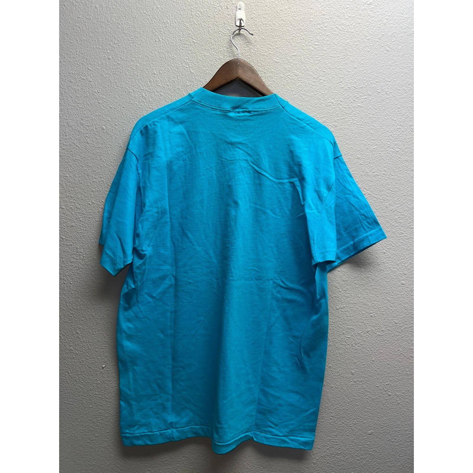 Fruit Of The Loom Vintage Picnic Shirt Fun In The Sun 84 Blue Sunshine Tee 90s Size US L / EU 52-54 / 3 - 6 Thumbnail