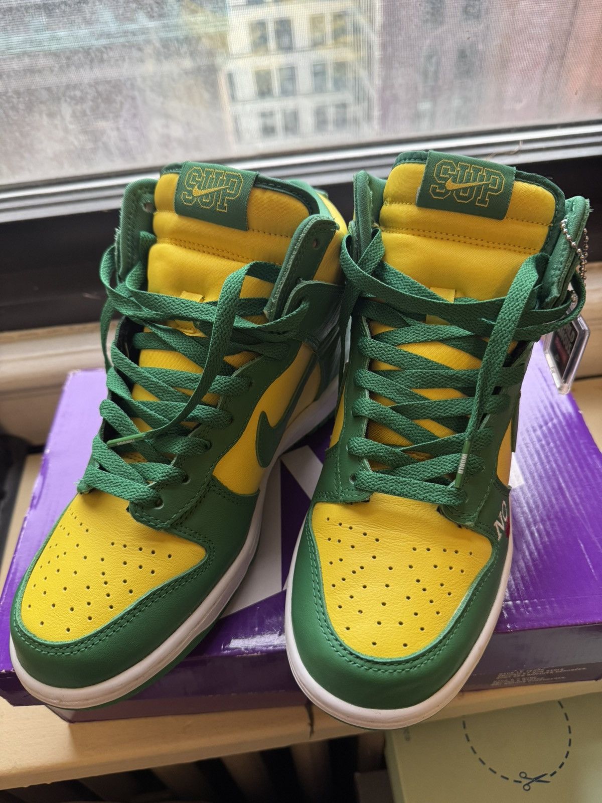 Jordan Brand Supreme x Nike dunks By Any Means Brazil Size US 6.5 / EU 39-40 - 1 Thumbnail