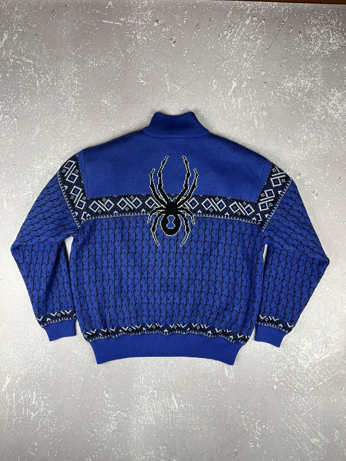Spyder VINTAGE SPYDER 1/4 ZIP SPYDER LOGO PULLOVER XL Size US XL / EU 56 / 4 - 4 Thumbnail