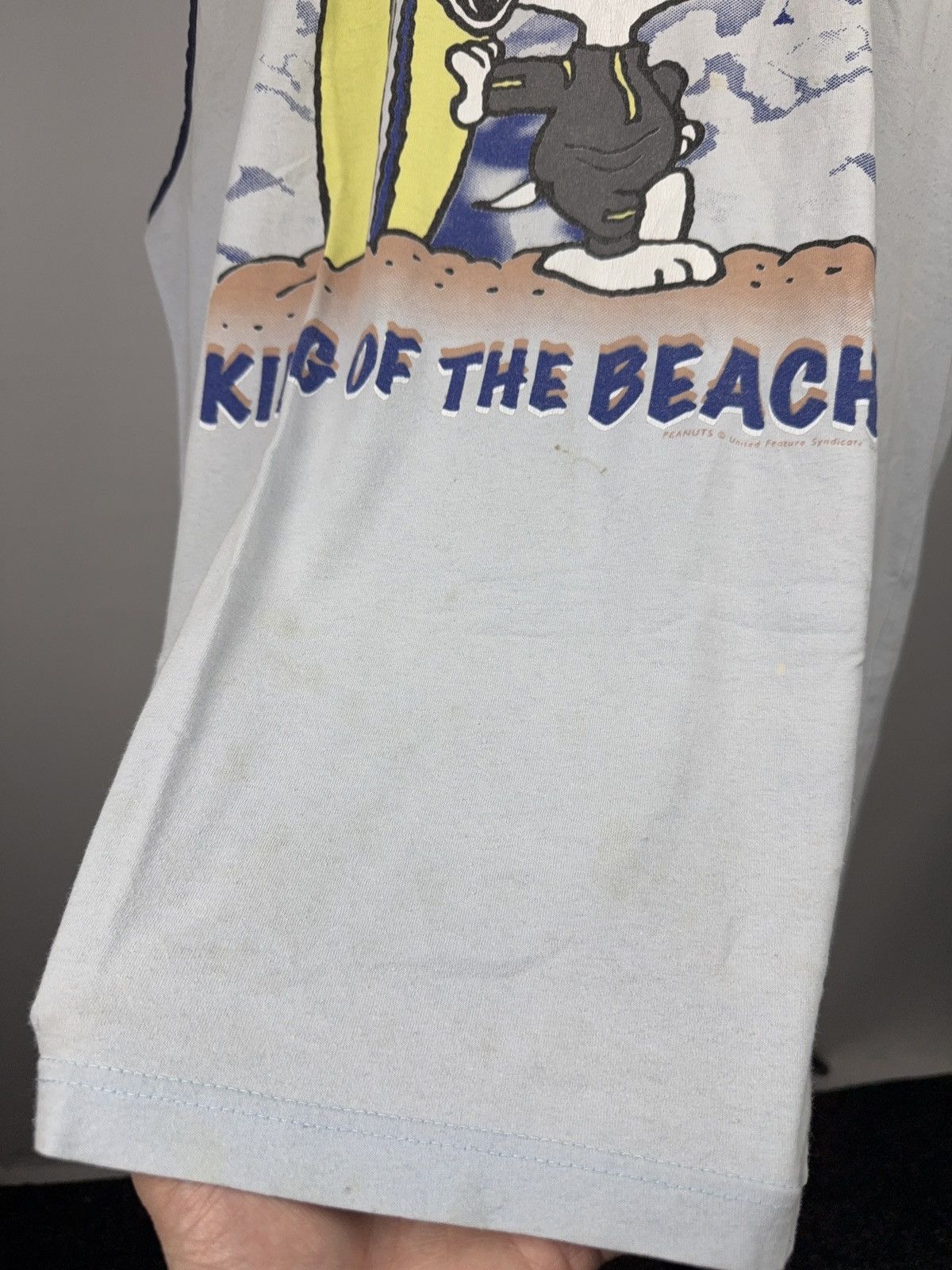 Peanuts 80s Peanuts Vintage Snoopy King Of The Beach Surf Sleeveless Size US XXL / EU 58 / 5 - 15 Thumbnail