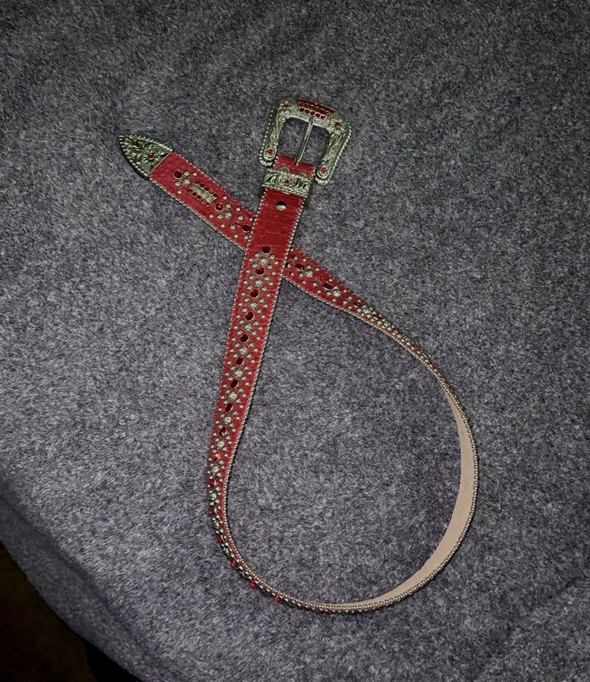 B.B. Simon Red alligator BB simon belt Size 36 - 3 Thumbnail