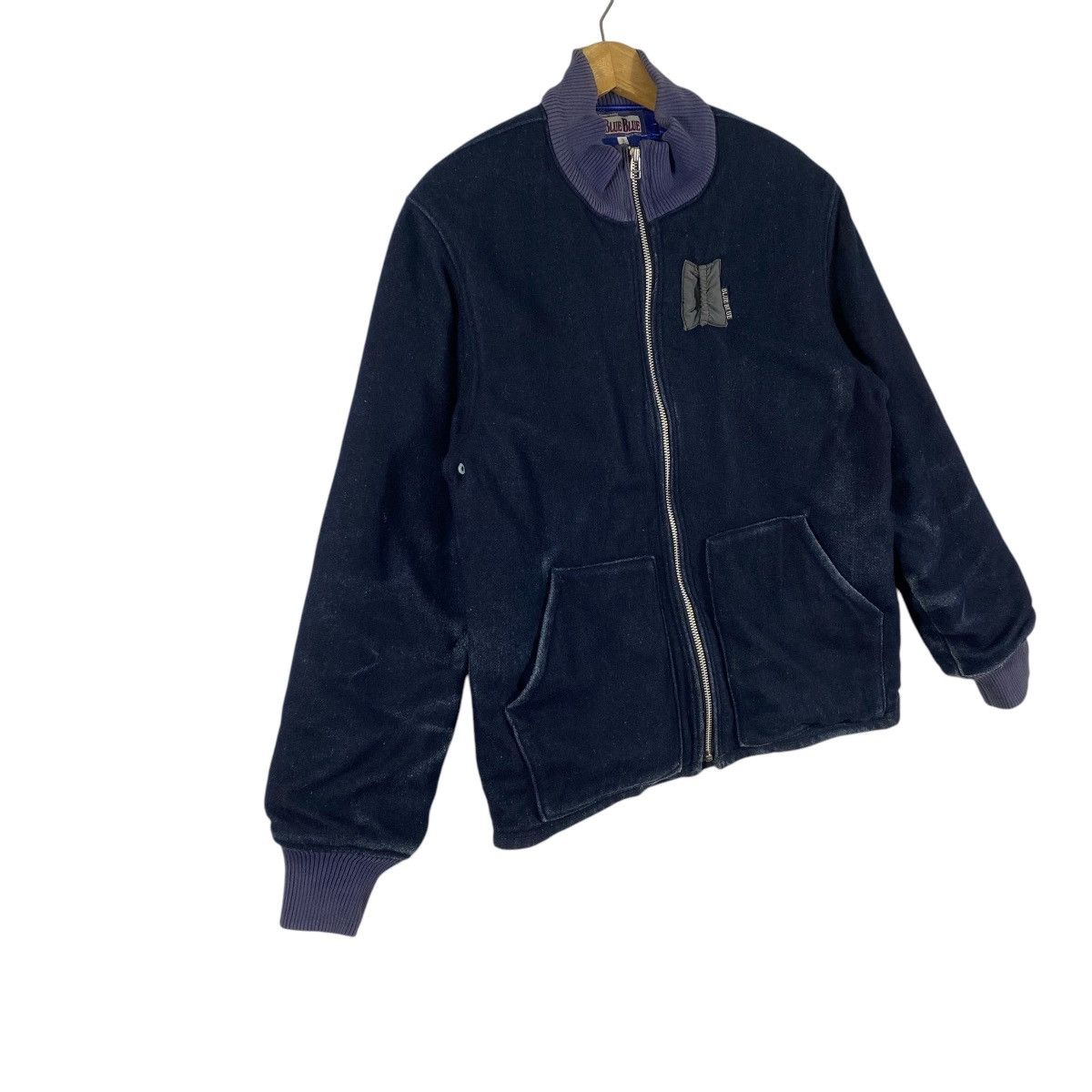 Blue Blue Japan × Indigo × Japan Blue Vintage Blue Blue H.Ranch Market Indigo MA-1 Wool Zipper Size US M / EU 48-50 / 2 - 3 Thumbnail