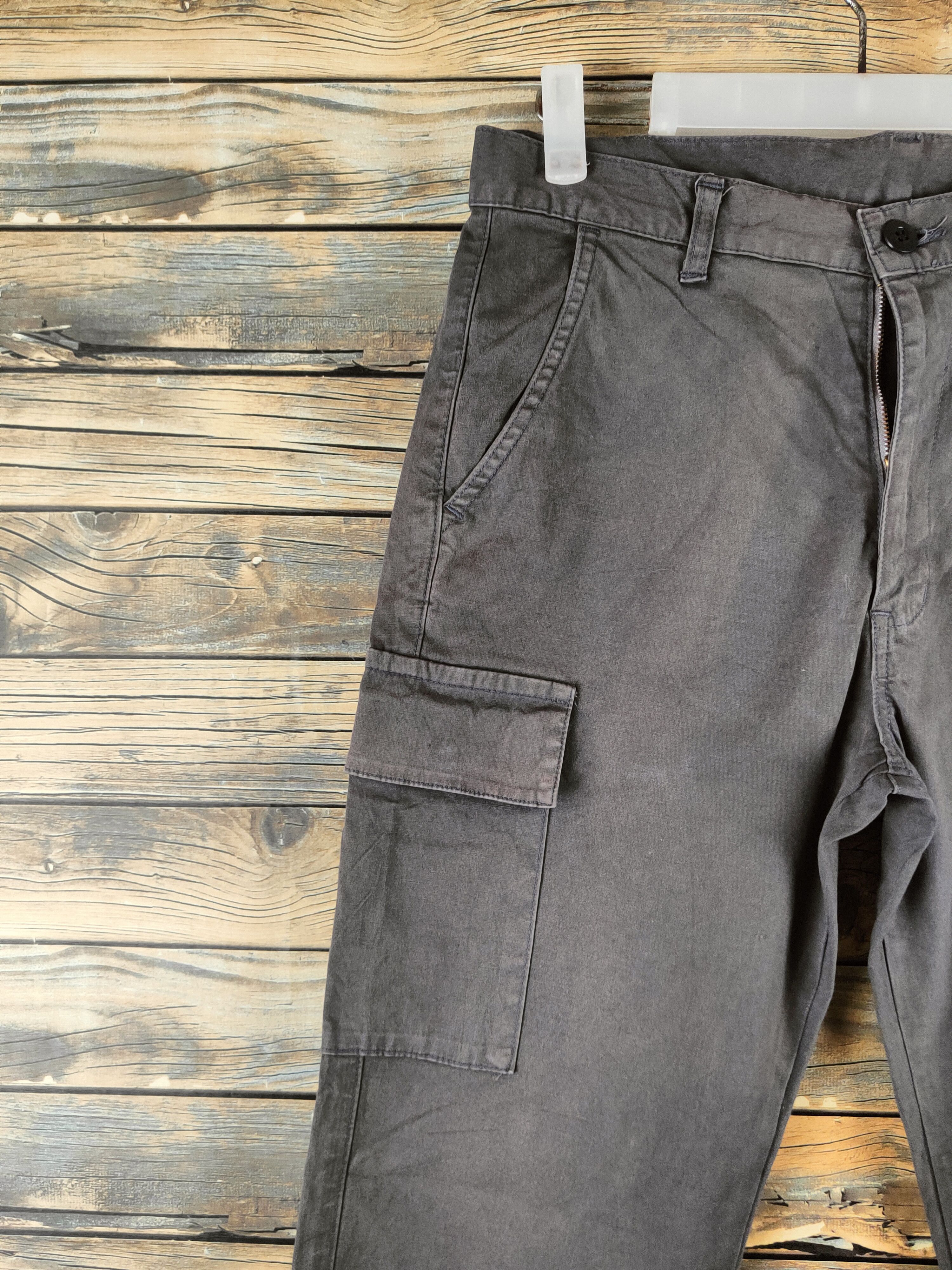Global Work DL Global Work Brown Faded Multipocket Cargo Pants #46-418 Size US 30 / EU 46 - 3 Thumbnail