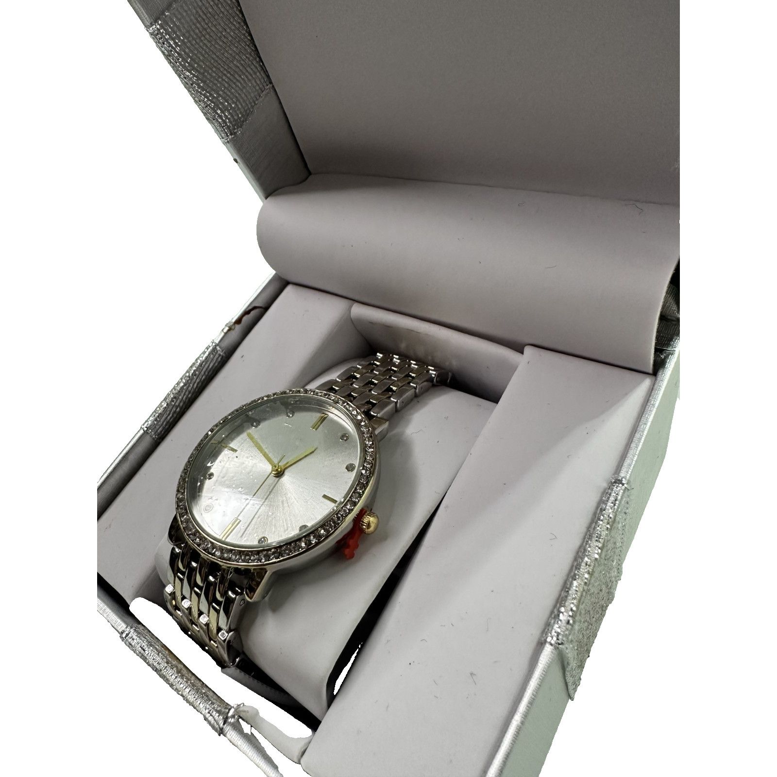 Other American Exchange Women’s Gold-Tone Watch w/Rhinestone Bezel Size ONE SIZE - 3 Thumbnail