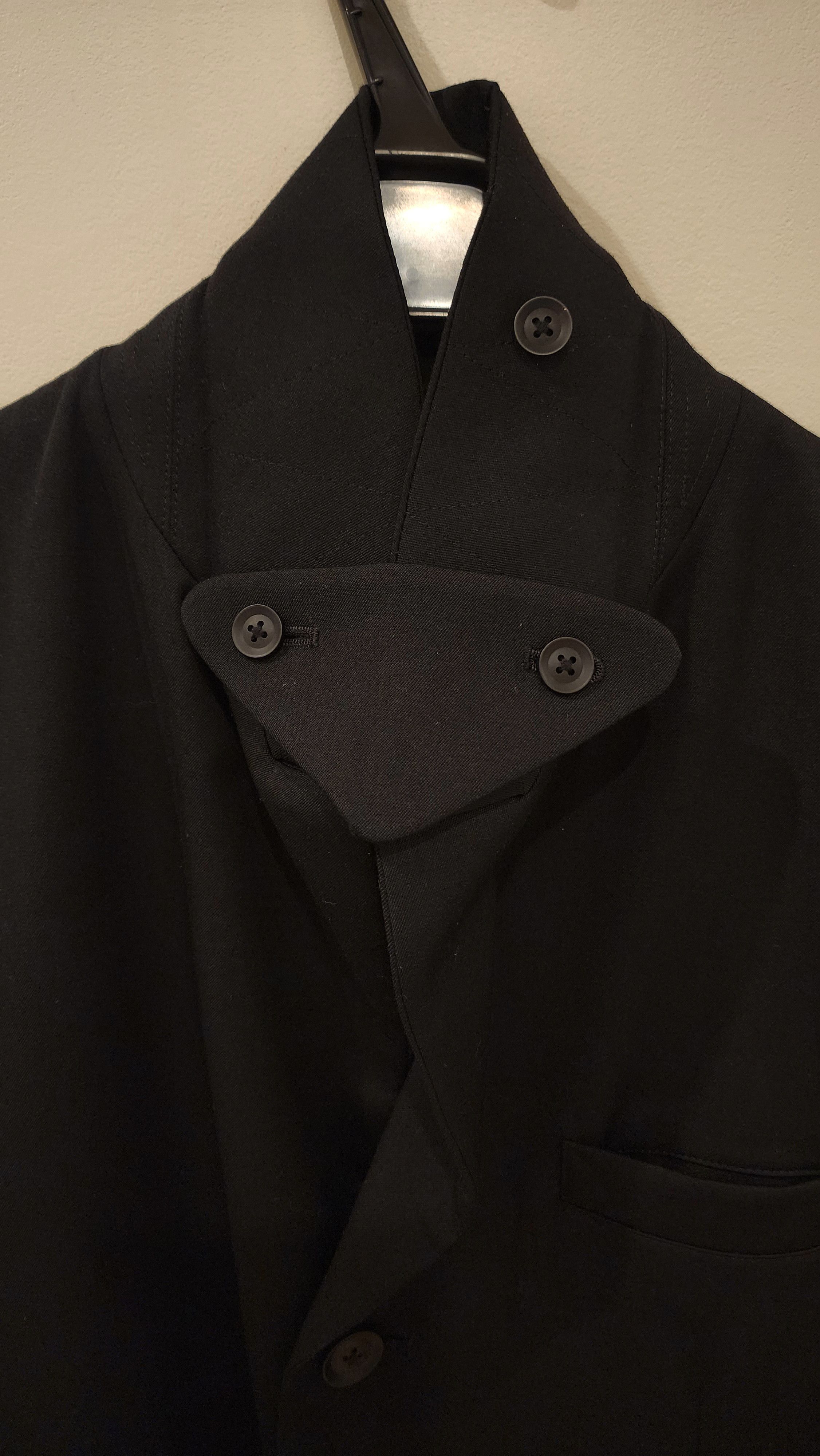 Yohji Yamamoto Yohji SS22 Pour Homme Rei Miyazawa Embroidered Coat Size 48R - 9 Thumbnail