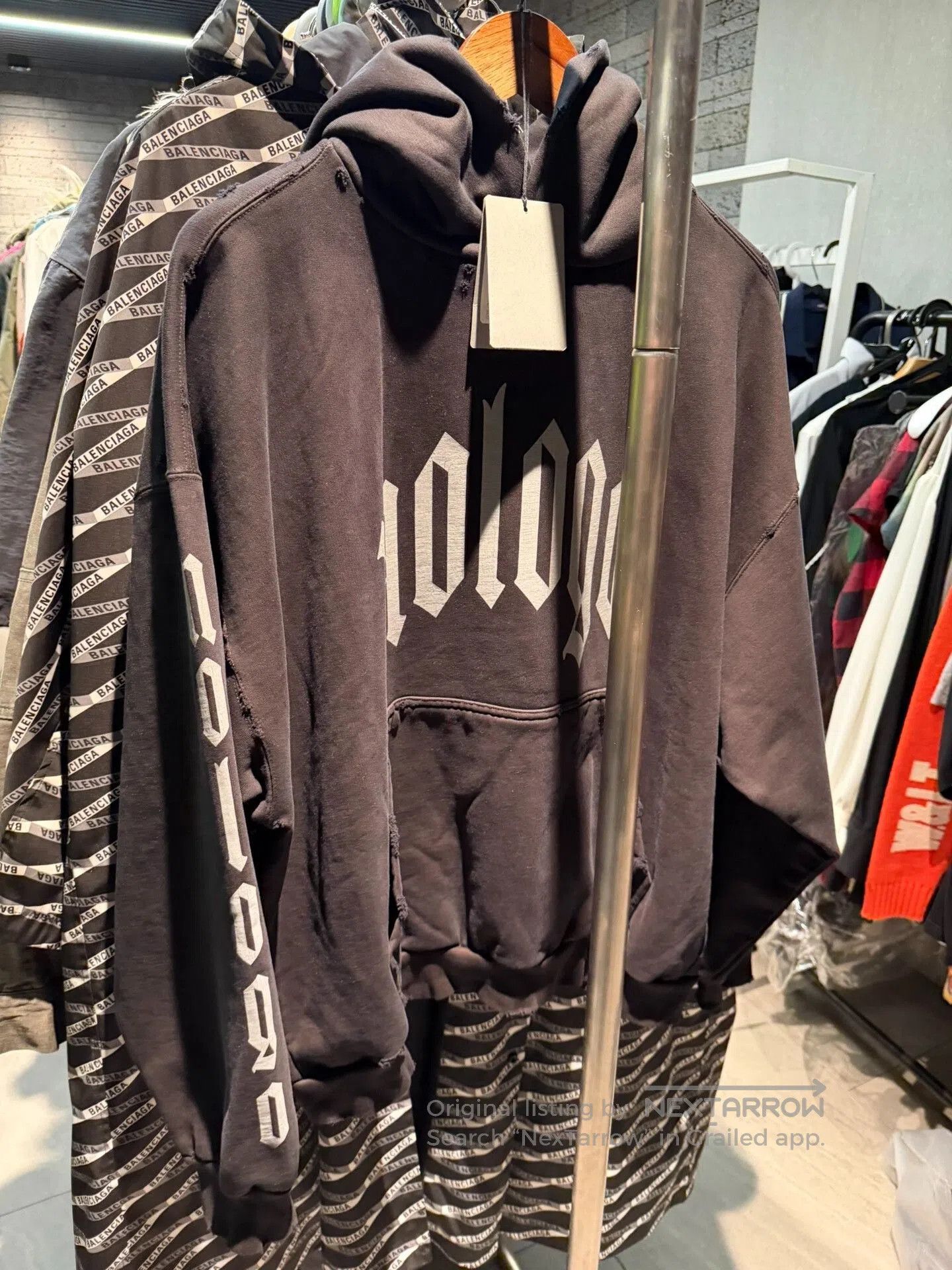 Balenciaga Balenciaga Distressed Hoodie for Unisex. Size US M / EU 48-50 / 2 - 7 Thumbnail