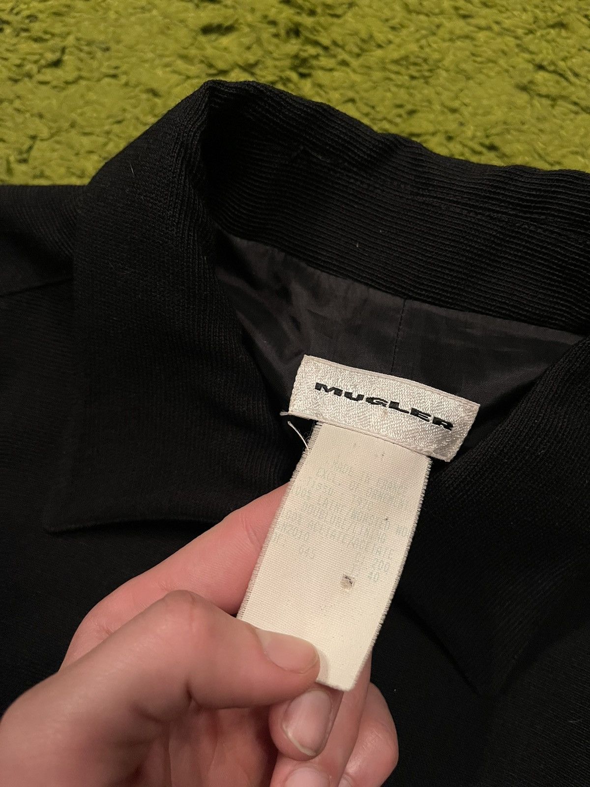 Mugler × Thierry Mugler Thierry Mugler 1990s archive vtg iconic belted wool coat Size S / US 4 / IT 40 - 10 Thumbnail