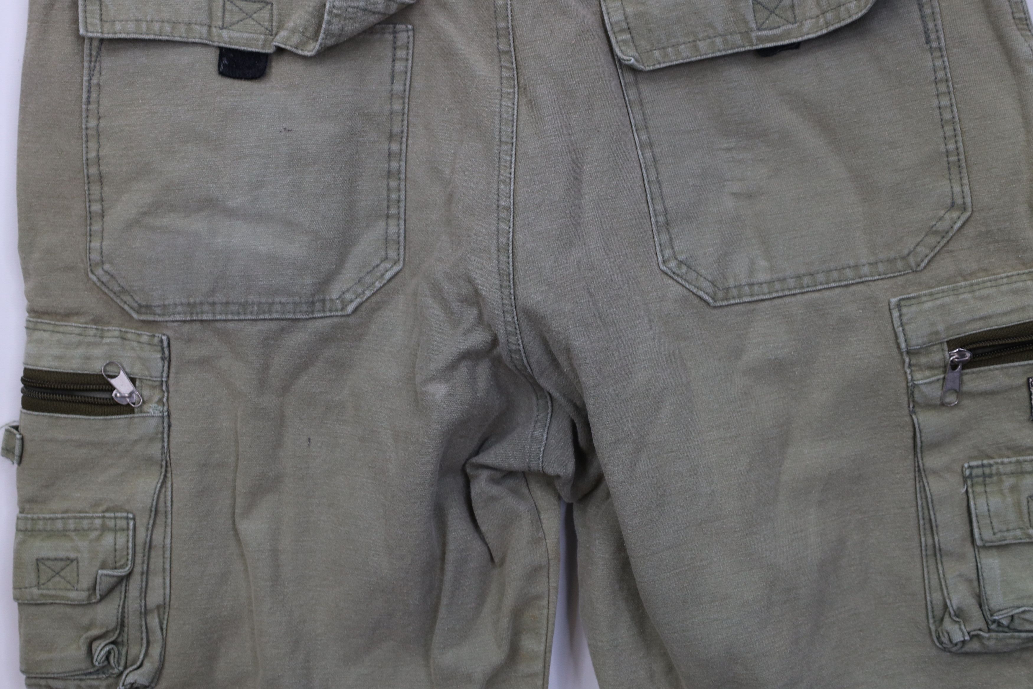 Vintage Vintage 90s Y2K Streetwear Cargo Shorts Skateboard Green Size US 32 / EU 48 - 10 Thumbnail