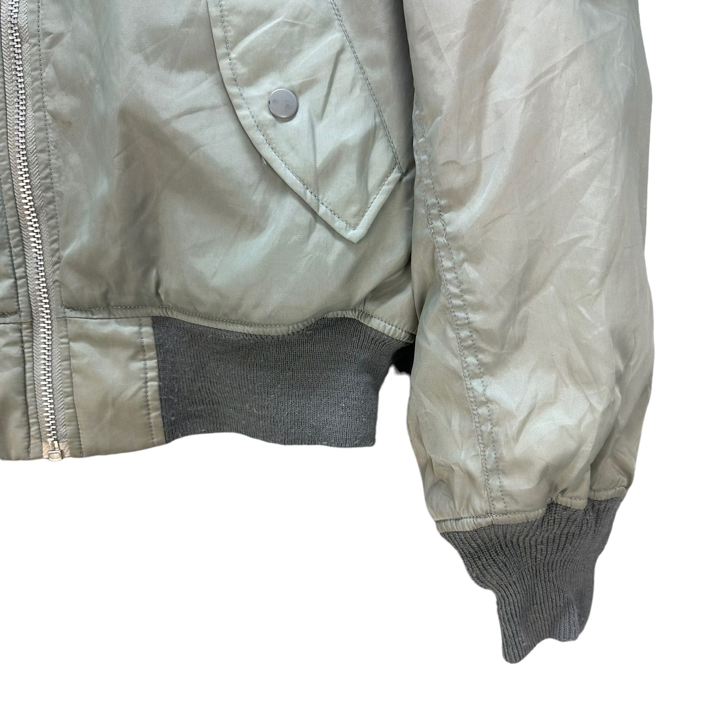 Vintage TRASHED🔥 MIF INDUSTRIES SILVER BOMBER JACKET #9037-50 Size US M / EU 48-50 / 2 - 5 Thumbnail