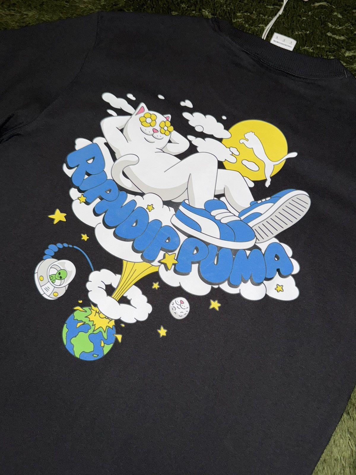 Puma [S] PUMA X RIPNDIP collaboration graphic T-shirts black Size US S / EU 44-46 / 1 - 7 Thumbnail