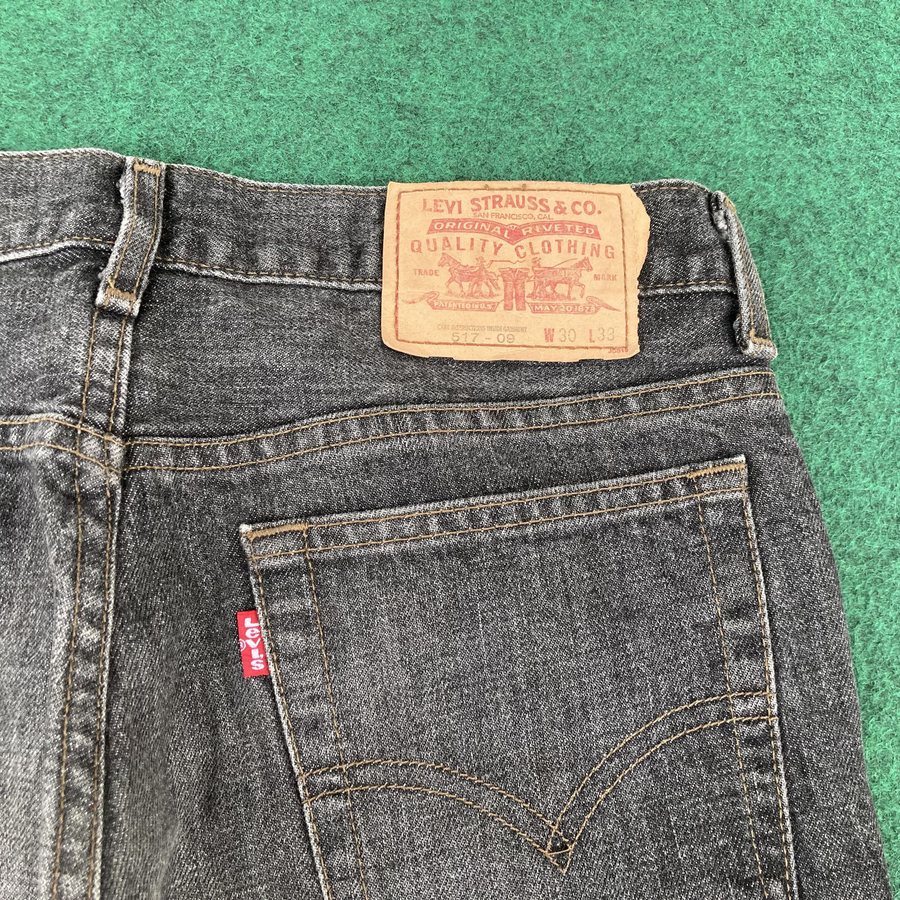 Levi's 29x31.5 Vintage Levis 517 Denim Sz 30 Bootcut Faded Jeans Size US 30 / EU 46 - 8 Thumbnail