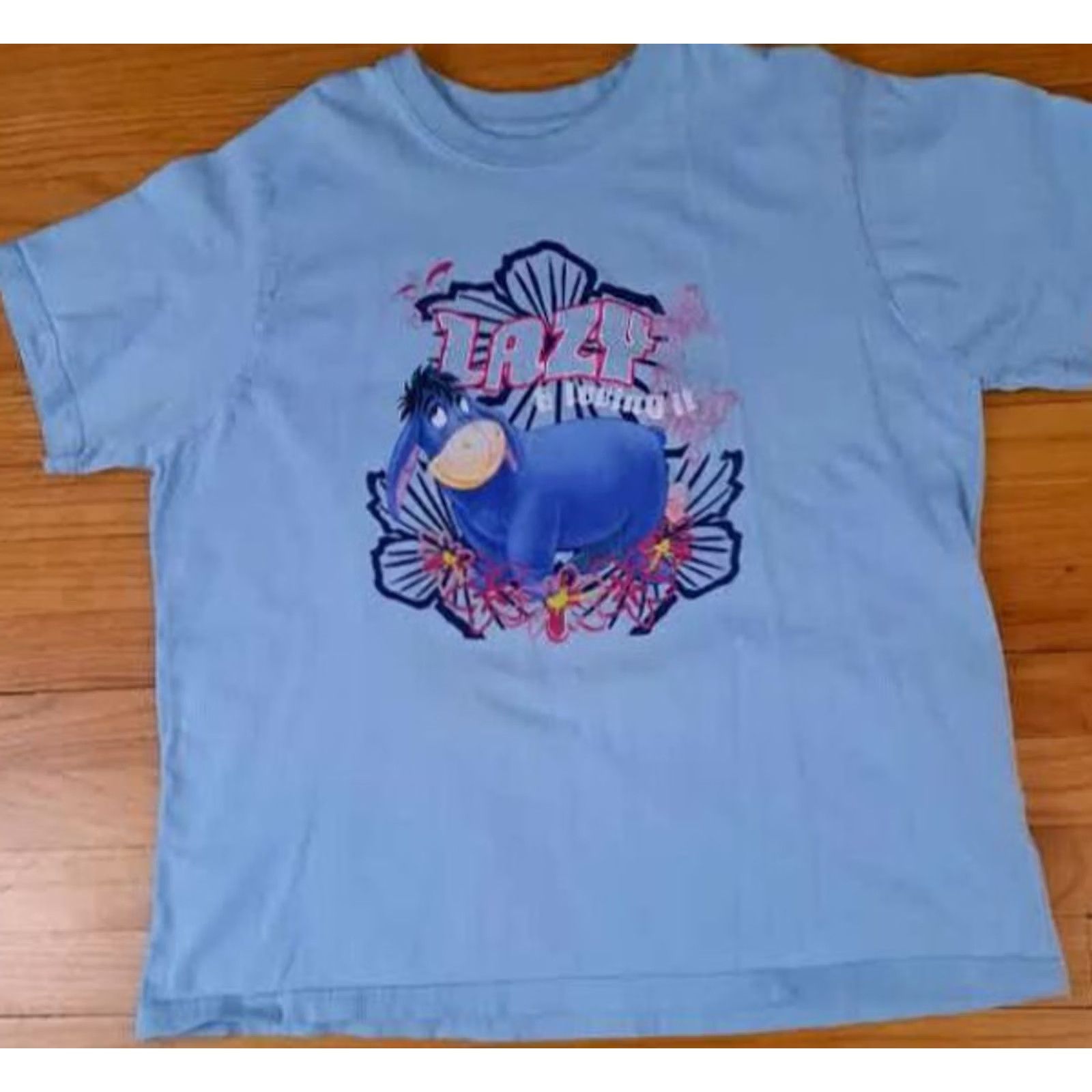 Disney VINTAGE Disney Eeyore Front&Back Print XL Shirt Womens Light blue 100% Cotton Pullover Love Sweatshirt Disney Store Animated Size XL / US 12-14 / IT 48-50 - 2 Thumbnail