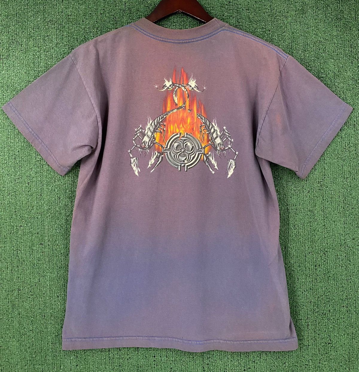 Vintage 90’s Extreme Scorpion Flames Faded Distressed T-Shirt Medium Size US M / EU 48-50 / 2 - 1 Thumbnail