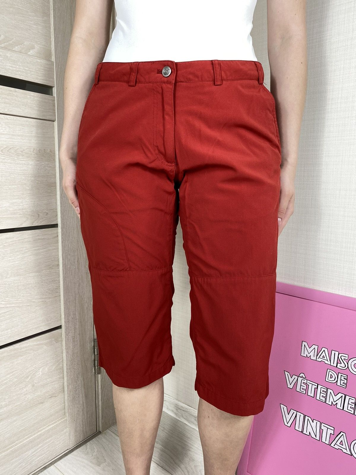 Fjallraven × Vintage Fjallraven Red Long Shorts Size 28" / US 6 / IT 42 - 1 Thumbnail