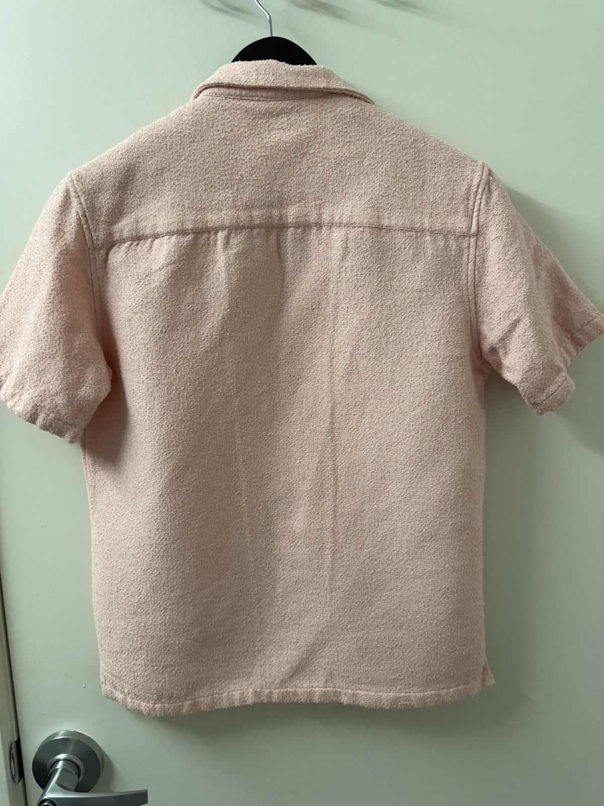Zara Zara Men’s Small Pink Textured Button Down Short Sleeve Size US S / EU 44-46 / 1 - 2 Thumbnail
