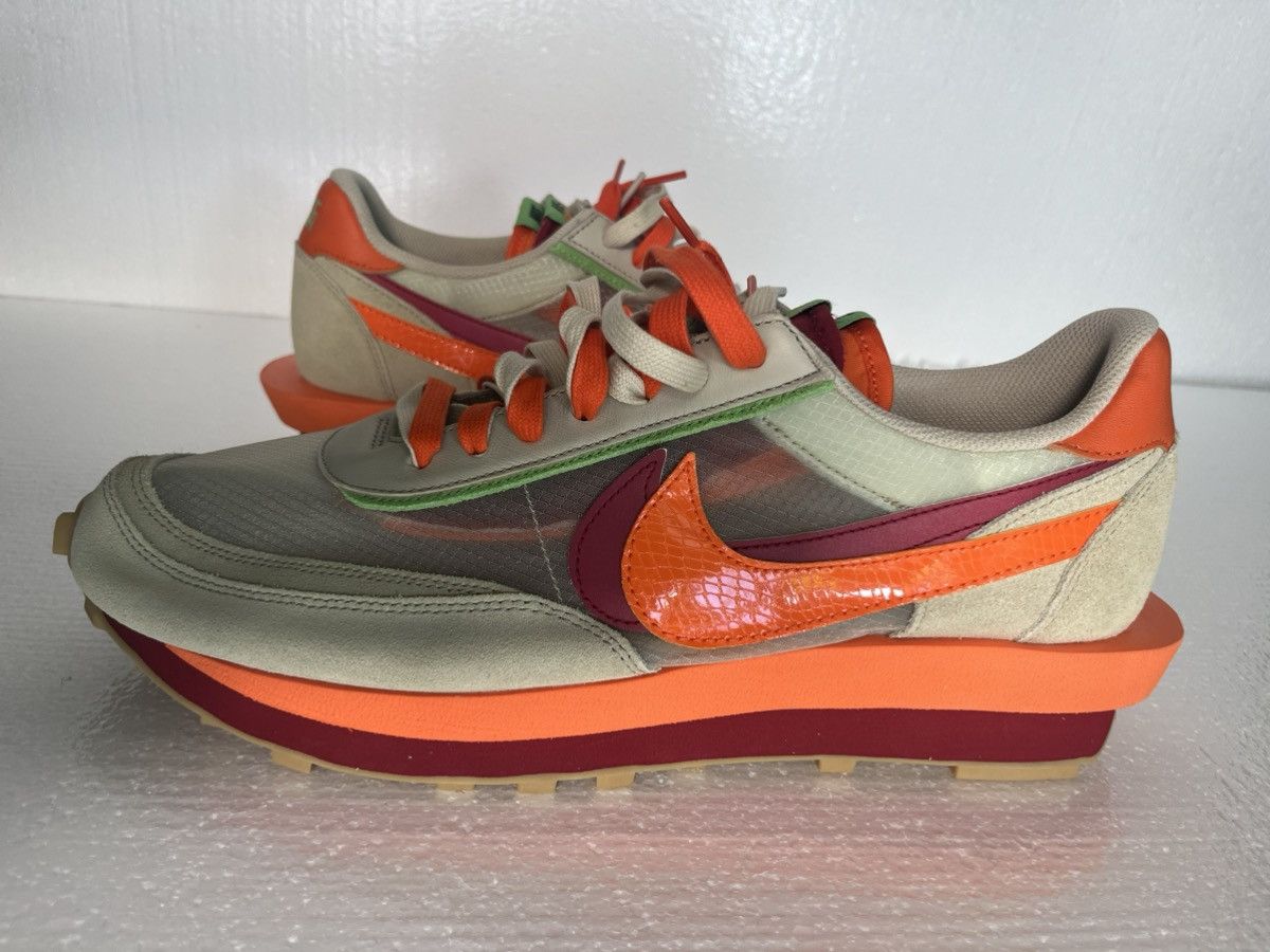 CLOT × Nike × Sacai Nike x Sacai x Clot Sz 14 New Tan Maroon Orange Size US 14 / EU 47 - 4 Thumbnail
