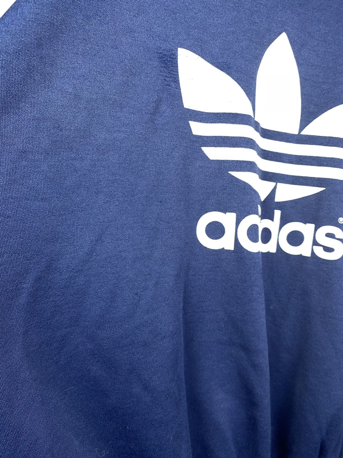 Adidas × Vintage Vintage Adidas Faded Big Logo Sweatshirt Rare Y2K Germany Size US L / EU 52-54 / 3 - 6 Thumbnail
