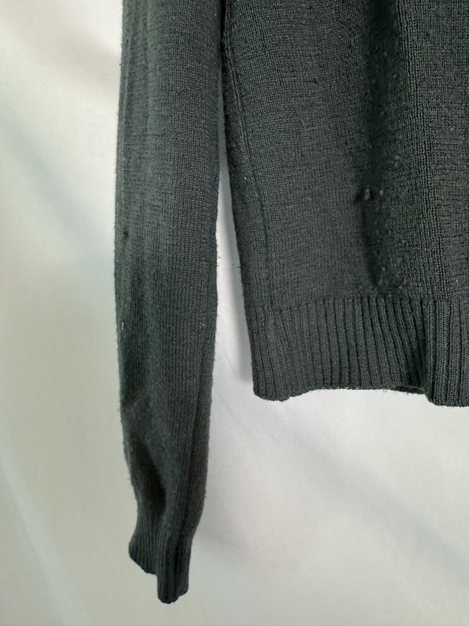 Maison Margiela Vintage Martin Margiela Forest Green Merino/Acrylic Cardigan Size L / US 10 / IT 46 - 6 Thumbnail