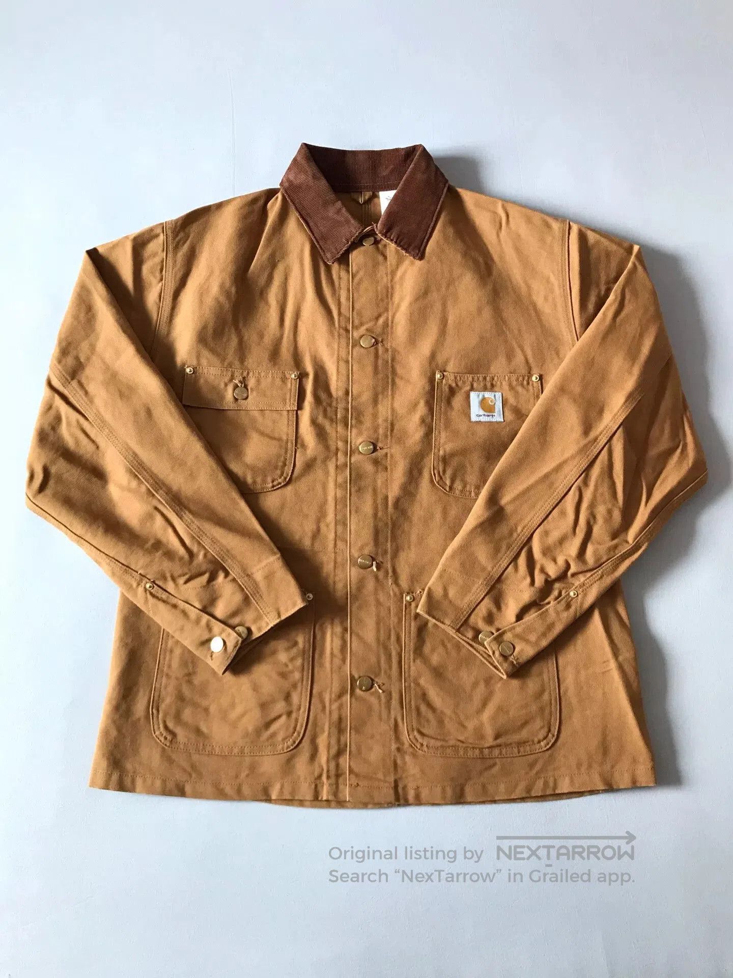 Carhartt 90s Carhartt 6C Brown Canvas Jacket. Size US S / EU 44-46 / 1 - 1 Thumbnail
