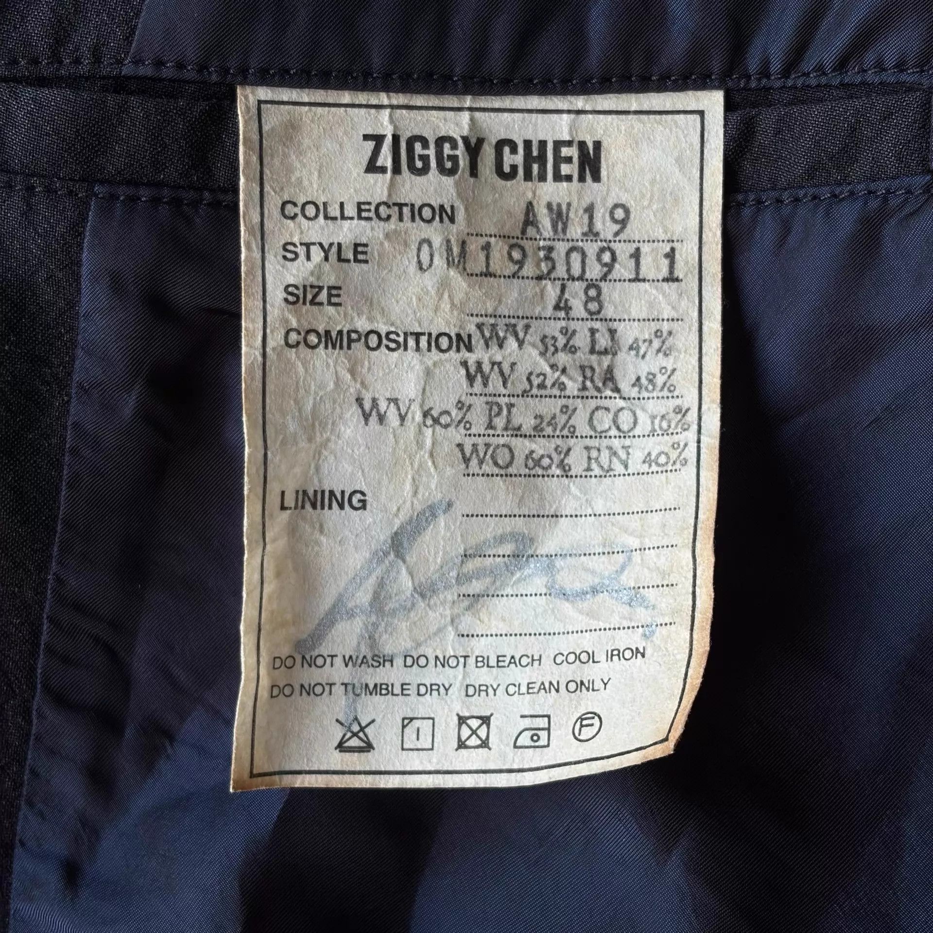 Ziggy Chen Ziggy Chen 19AW Cold Dyed Striped Signed Blazer Size US M / EU 48-50 / 2 - 7 Thumbnail