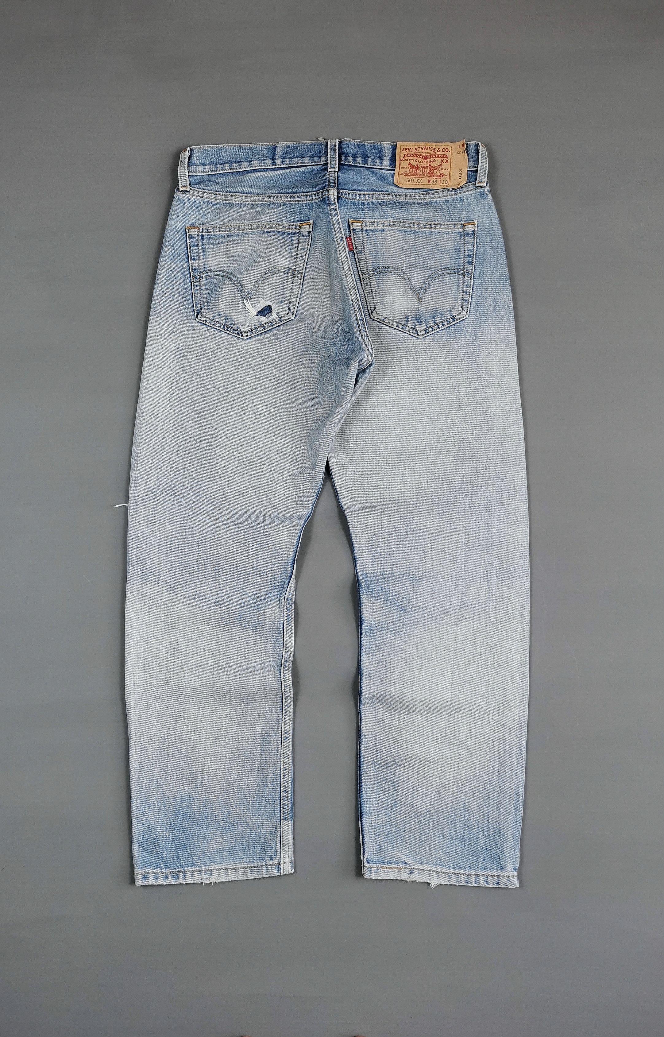 Levi's Vintage Levis 501xx Distressed Jeans Size US 32 / EU 48 - 7 Thumbnail
