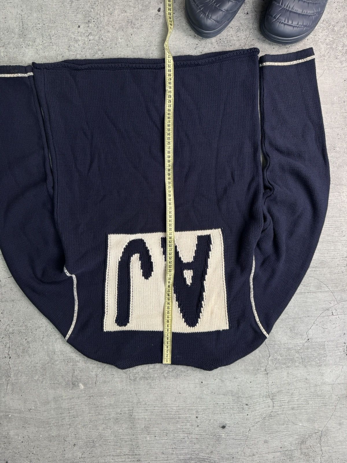Armani Vintage Armani Y2K Big Logo Sweater Knited Size US L / EU 52-54 / 3 - 4 Thumbnail