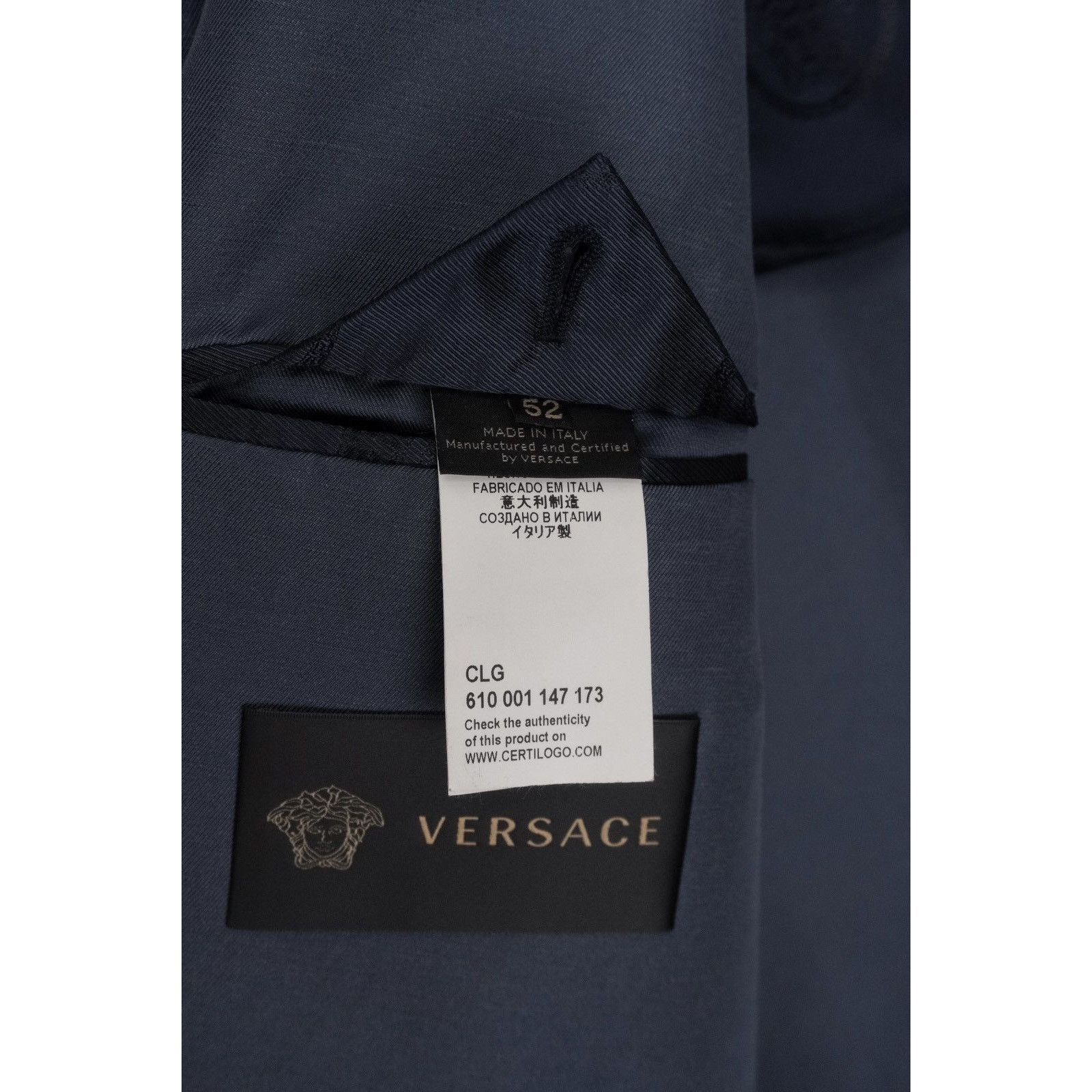 Versace Gianni versace greca logo medusa button linen blazer jacket Size US L / EU 52-54 / 3 - 12 Thumbnail