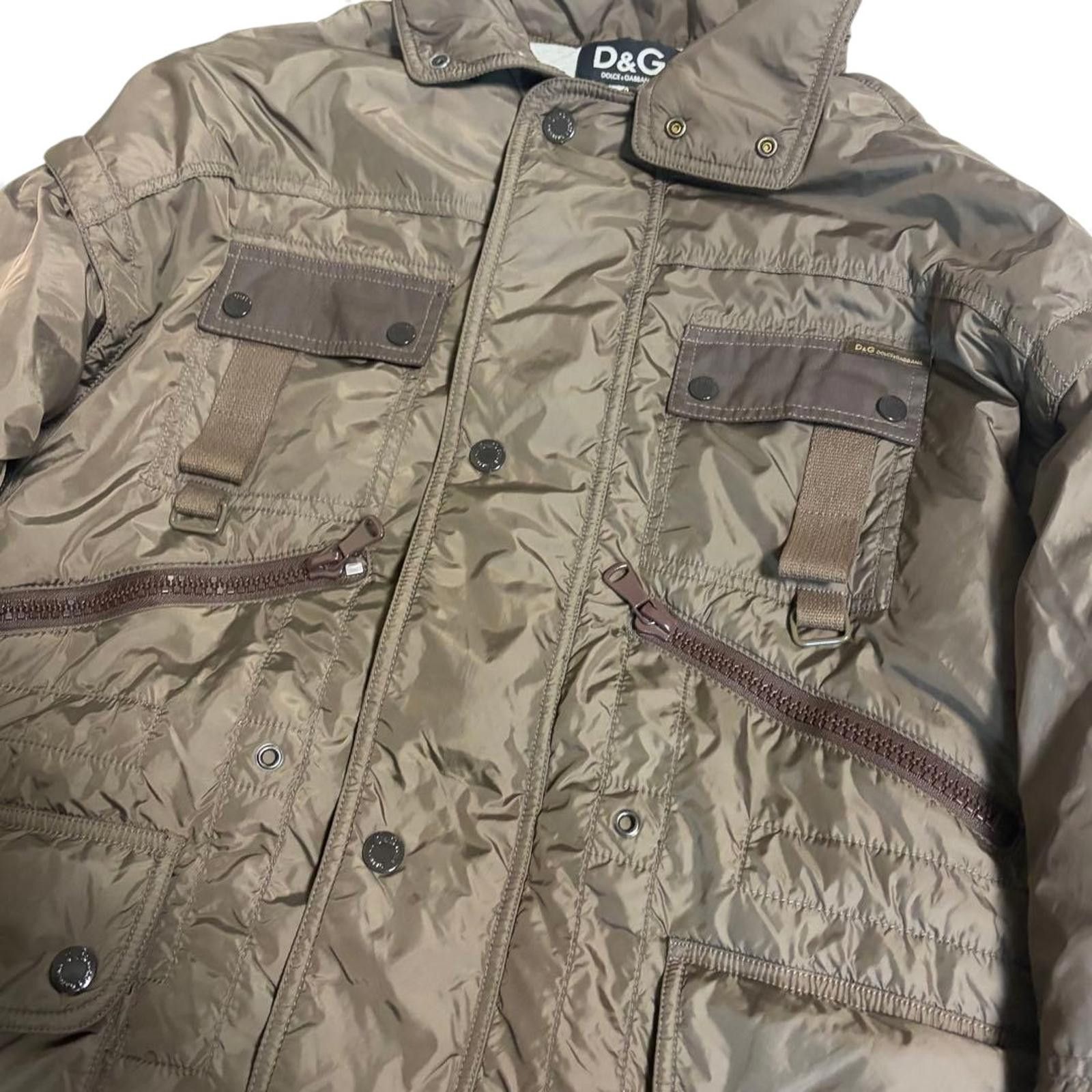Dolce & Gabbana D&G - Men's Quilted Jacket Brown Size US M / EU 48-50 / 2 - 5 Thumbnail