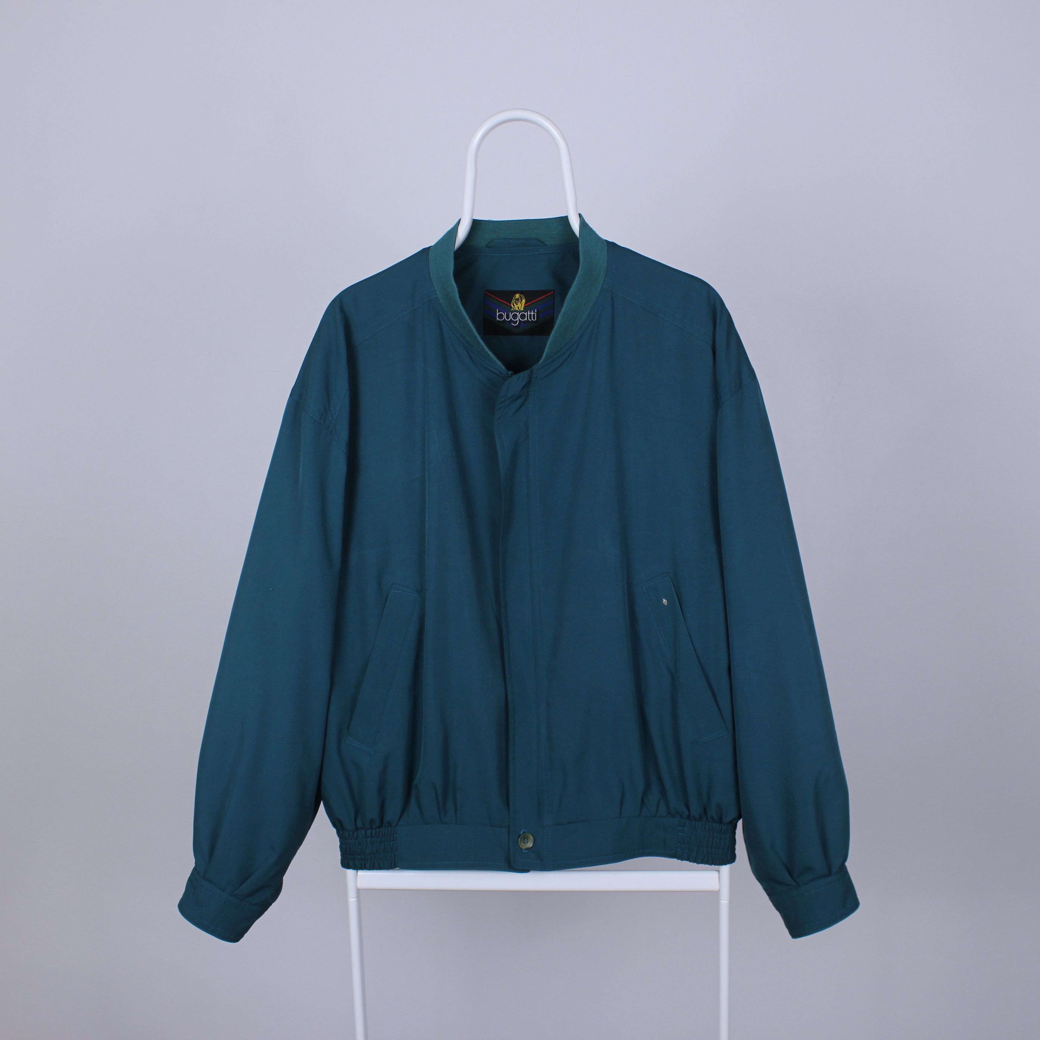 Bugatti Buggati jacket silk men green vintage M L Size US M / EU 48-50 / 2 - 2 Thumbnail