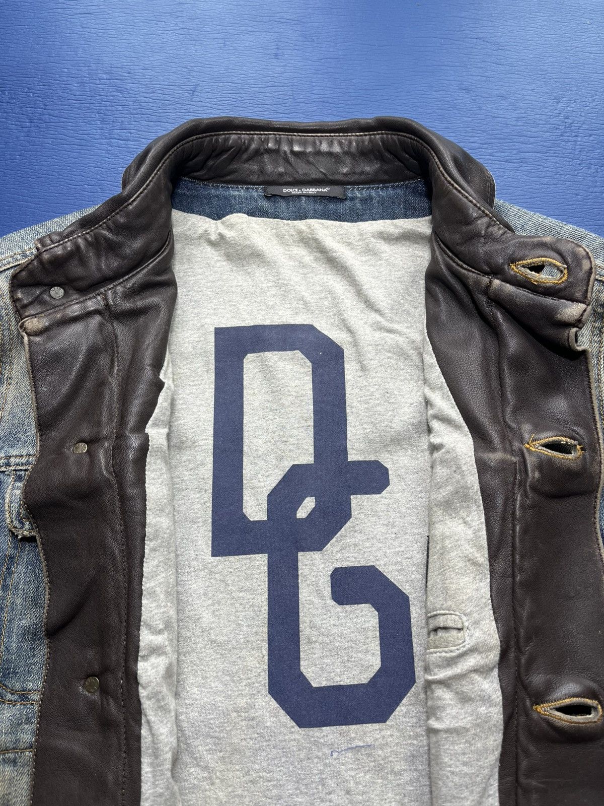 Dolce & Gabbana Dolce & Gabbana AW 2003 Denim Jacket - Faded Blue Size US L / EU 52-54 / 3 - 3 Thumbnail