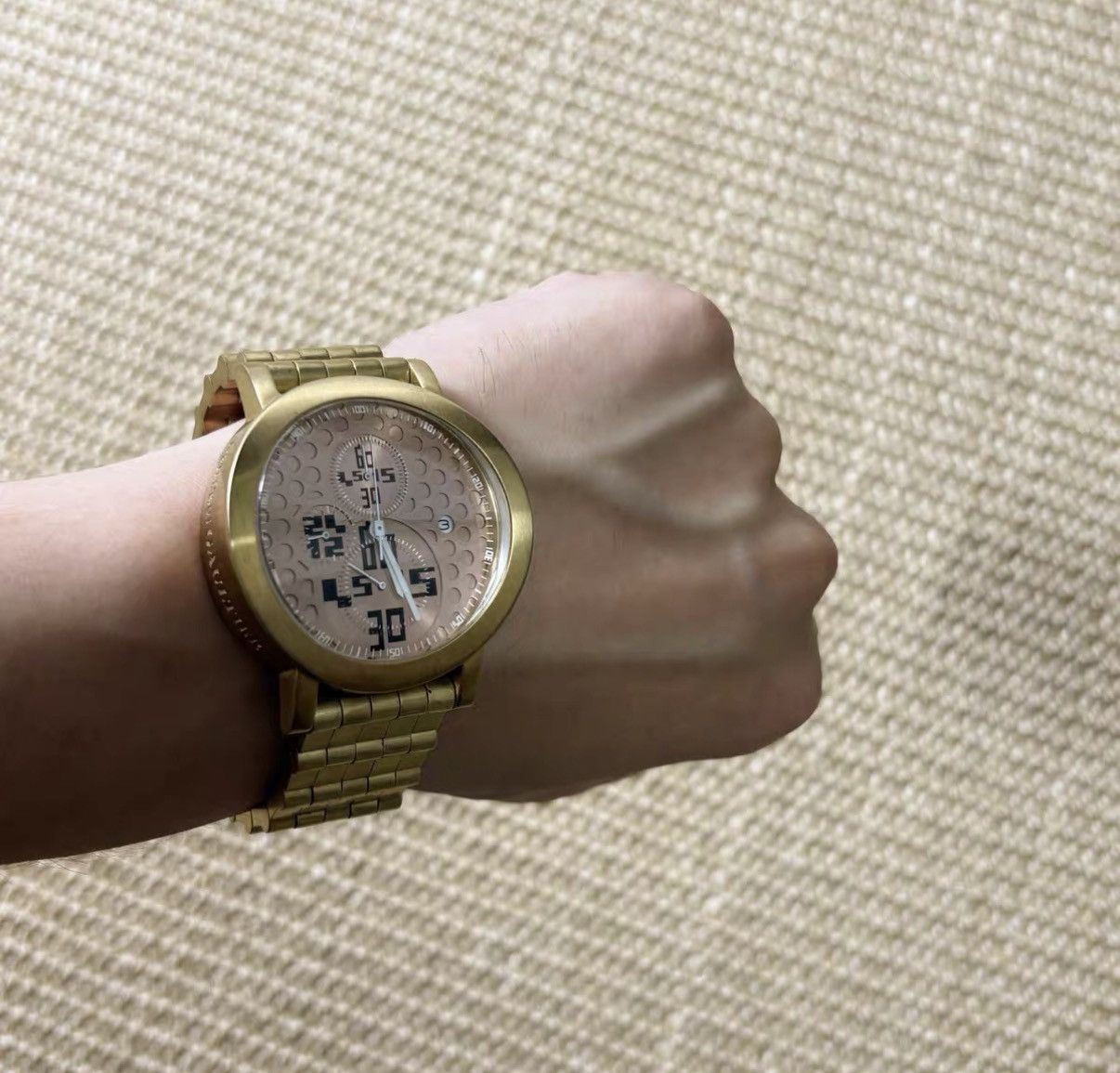 Jean Paul Gaultier Jean Paul Gaultier Engraved Arabic Gold Watch J29 Size ONE SIZE - 7 Thumbnail