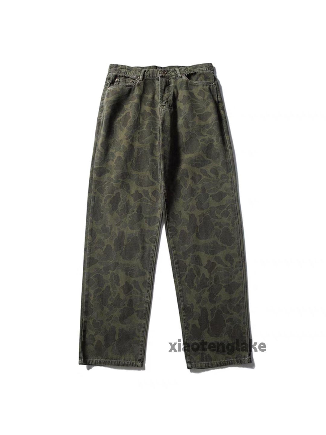 Designer × Japanese Brand × Vintage washed faded outdoor workwear carpenter camo pants Size US 32 / EU 48 - 3 Thumbnail