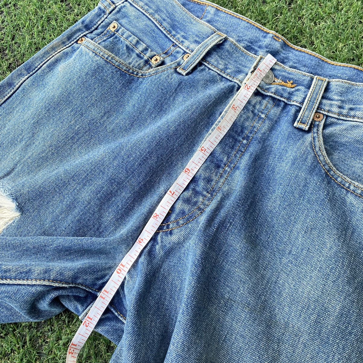 Levi's Thrashed Distressed Vintage Levis 501 ERD GRUNGE JEANS Size US 30 / EU 46 - 11 Thumbnail