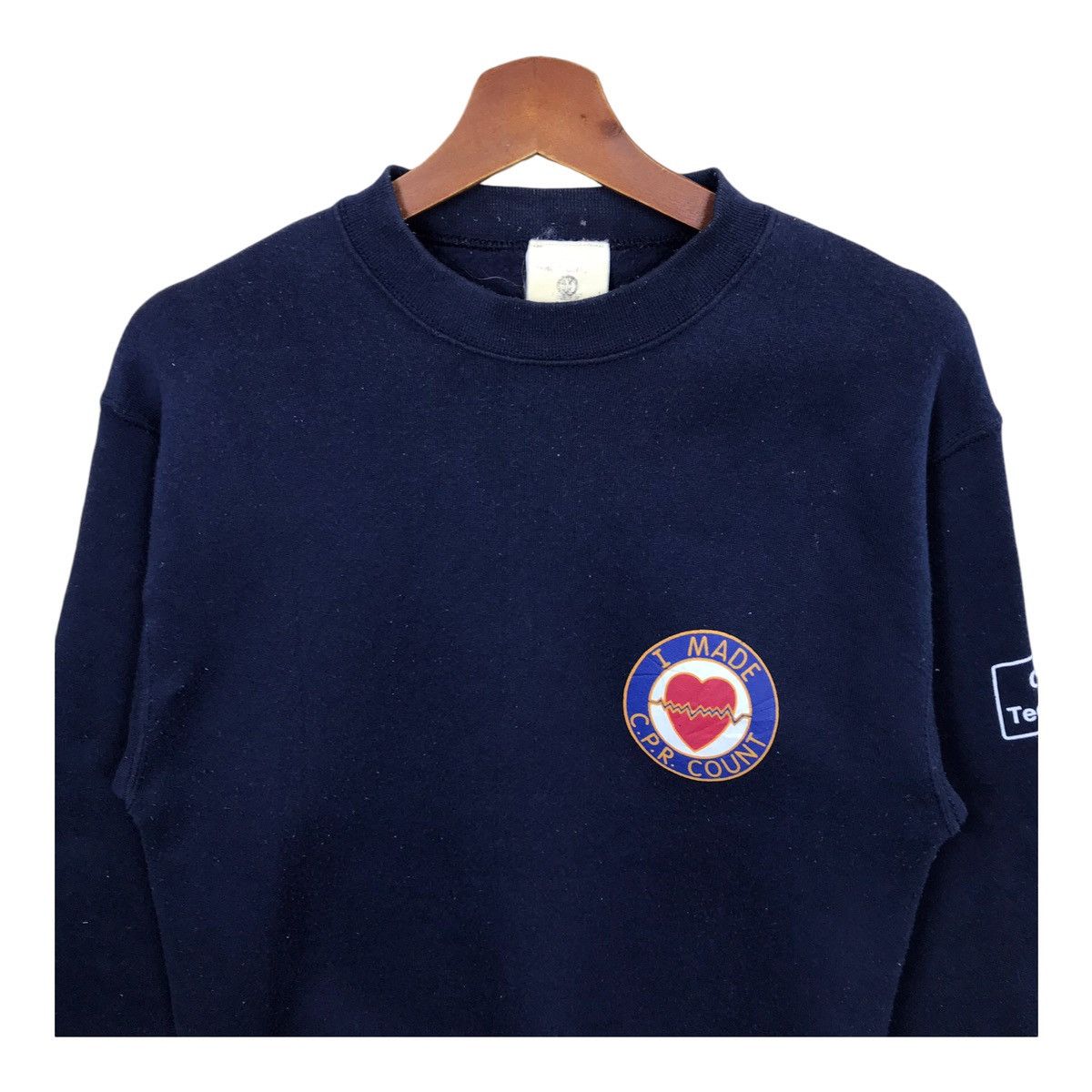 Tultex Vintage Tultex Life Support CPR Technician Sweatshirt Size US S / EU 44-46 / 1 - 2 Thumbnail